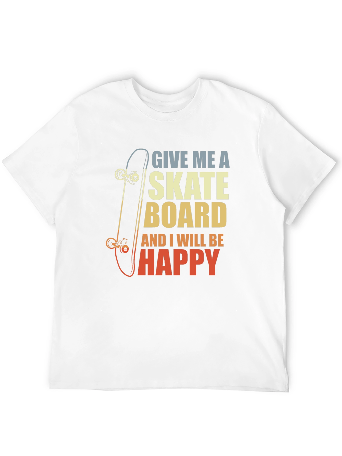 Skateboard Lover Graphic Tee - Give Me A Skateboard