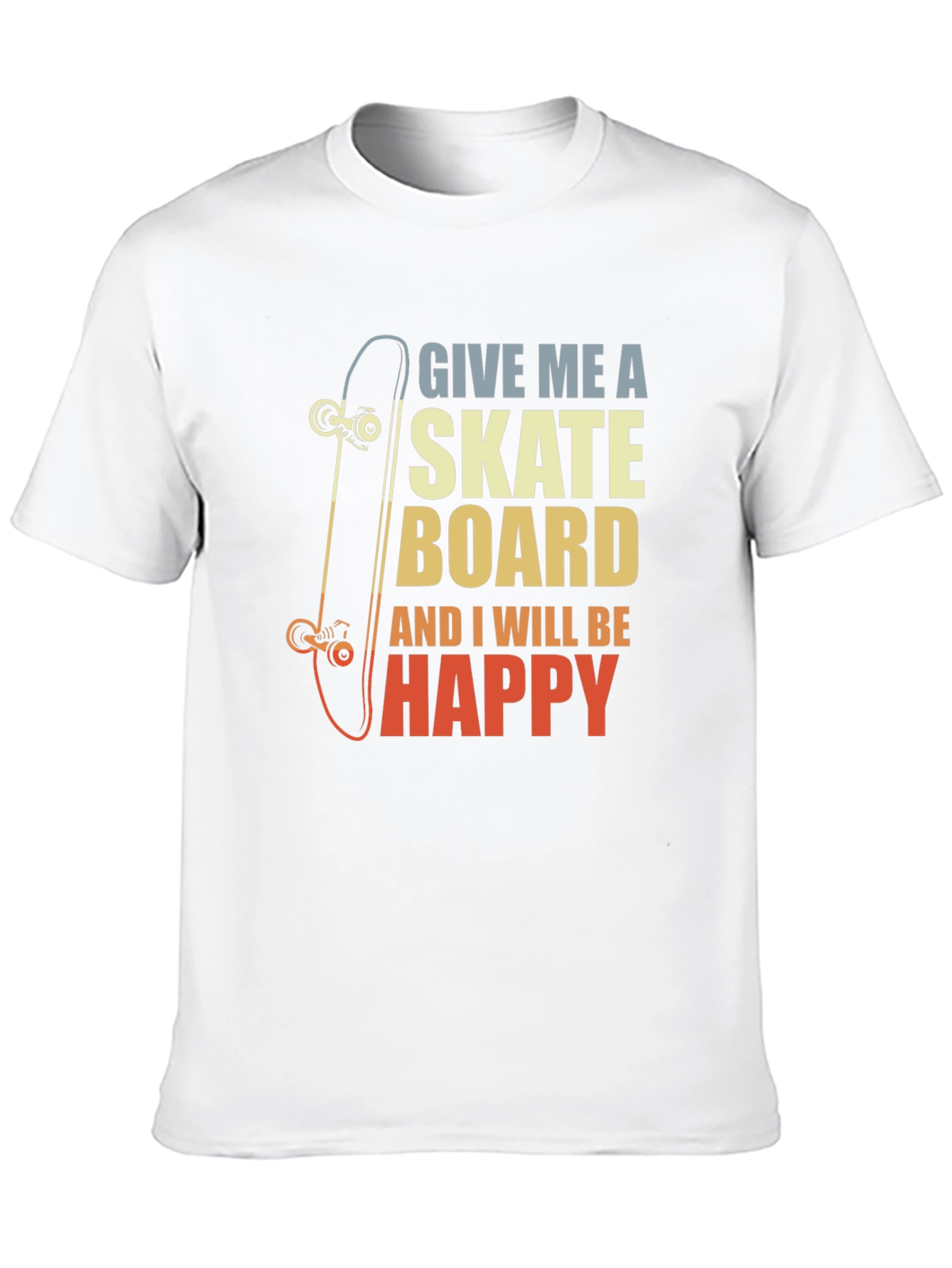 Skateboard Lover Graphic Tee - Give Me A Skateboard
