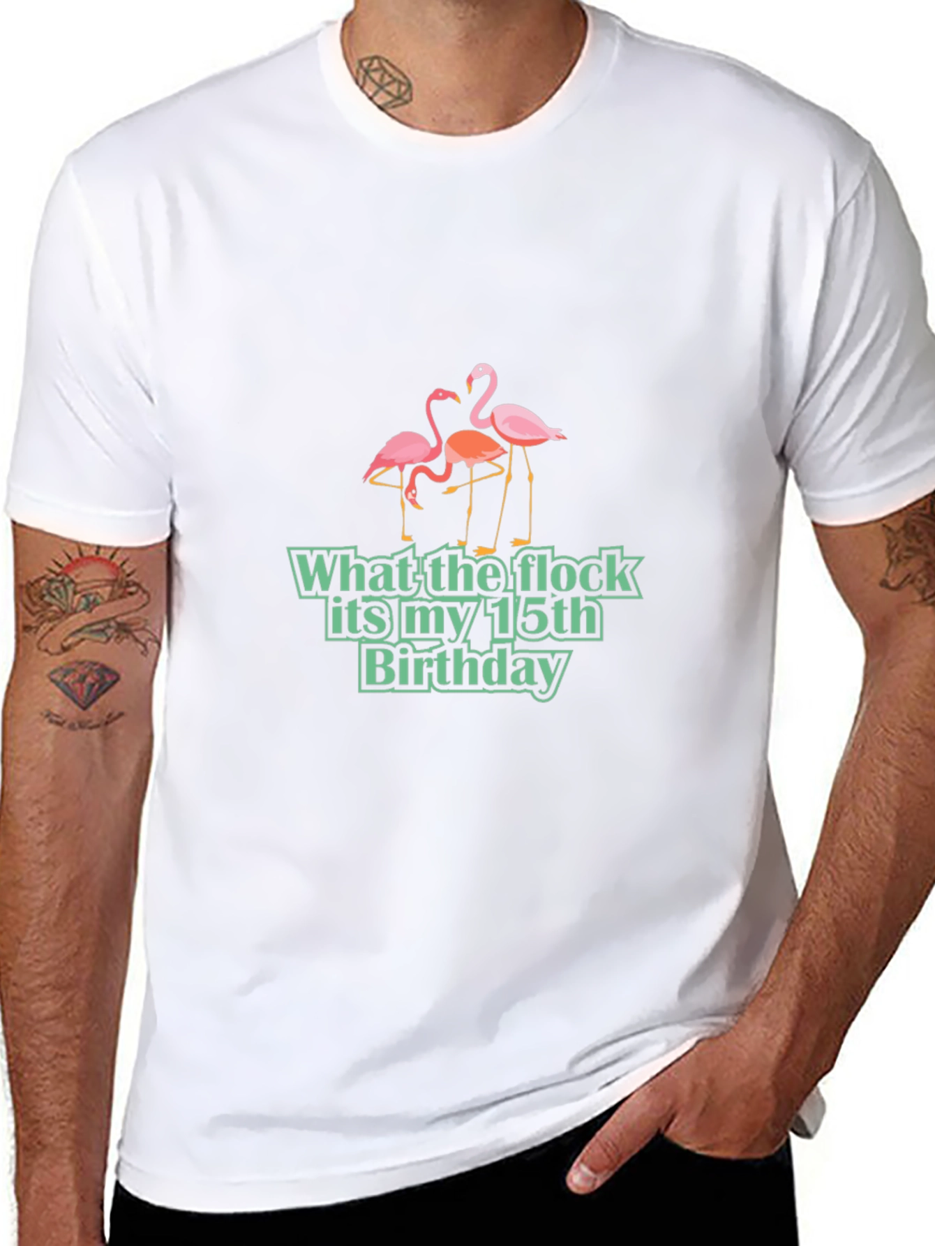 Funny Flamingo 15th Birthday T-Shirt