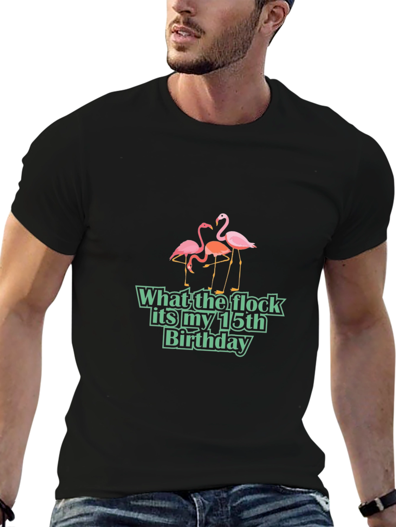 Funny Flamingo 15th Birthday T-Shirt
