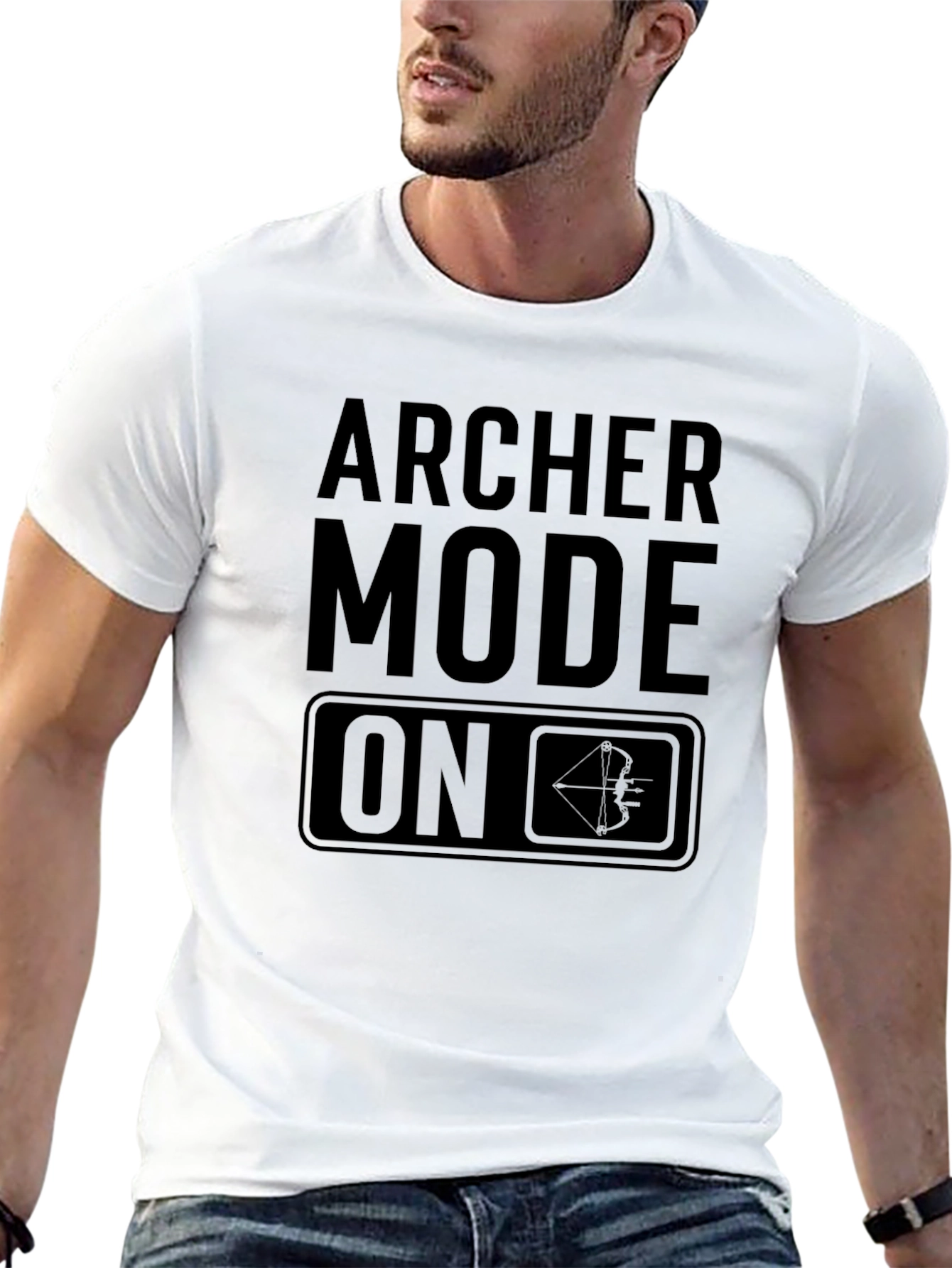 Archer Mode On T-Shirt - Archery Bow Arrow Tee
