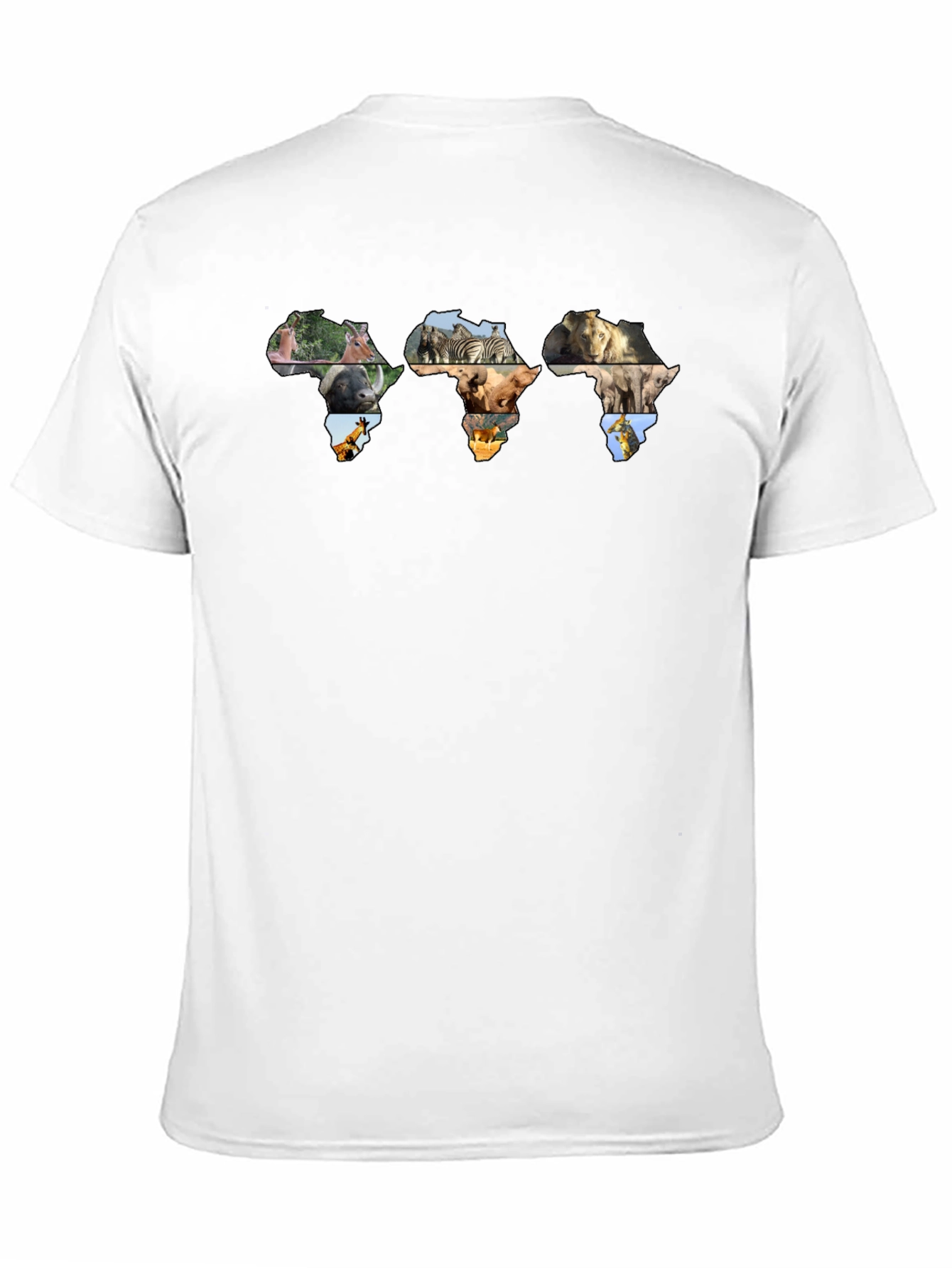 Africa Wildlife Map T-Shirt