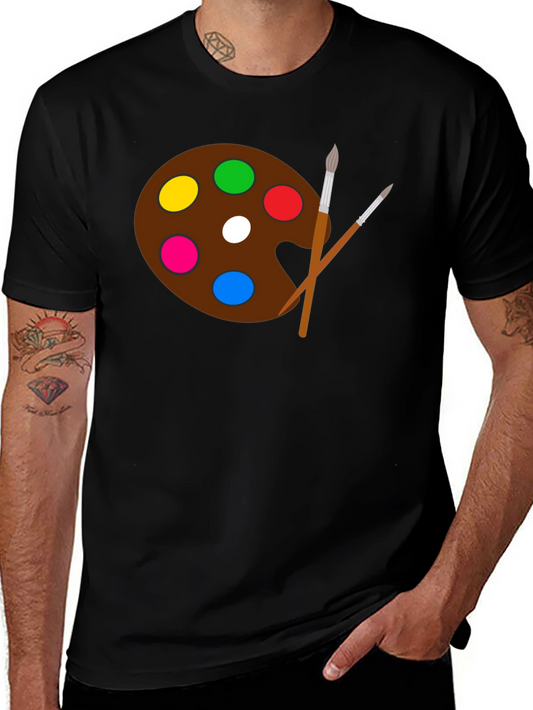 Painters Palette Graphic Tee - Artistic Style