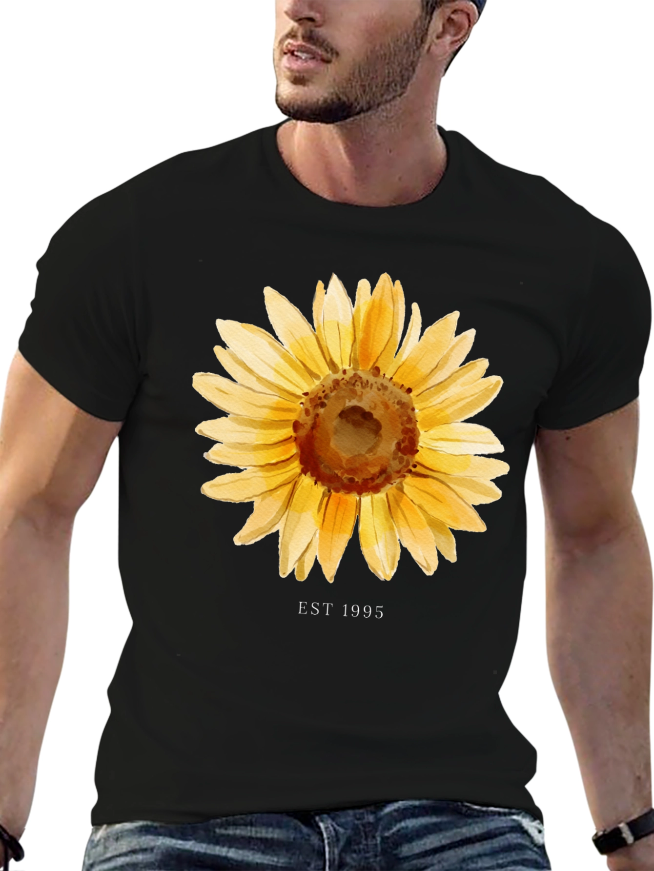 Sunflower EST 1995 Black T-Shirt