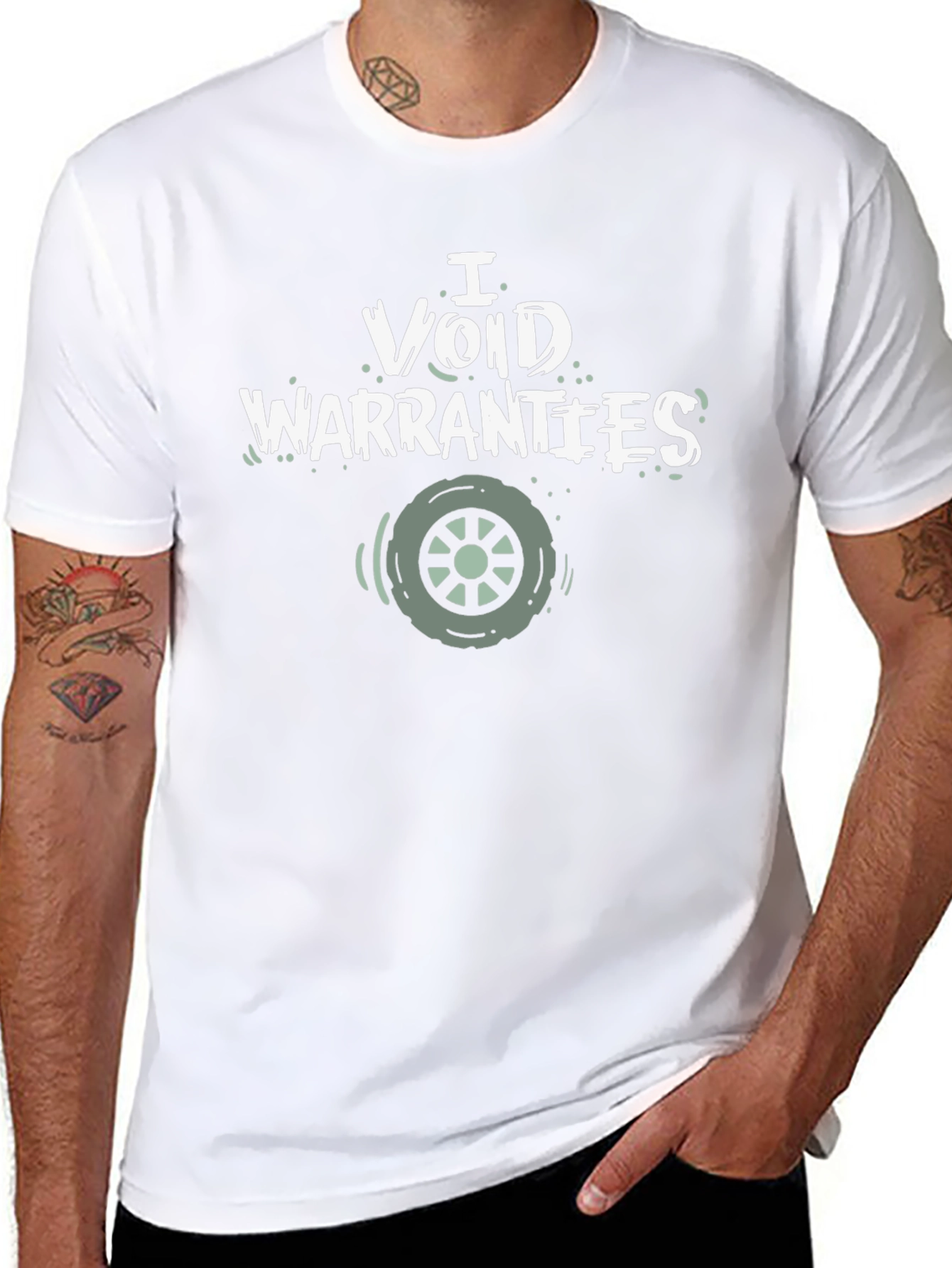 I Void Warranties Graphic Tee - Black Cotton T-Shirt