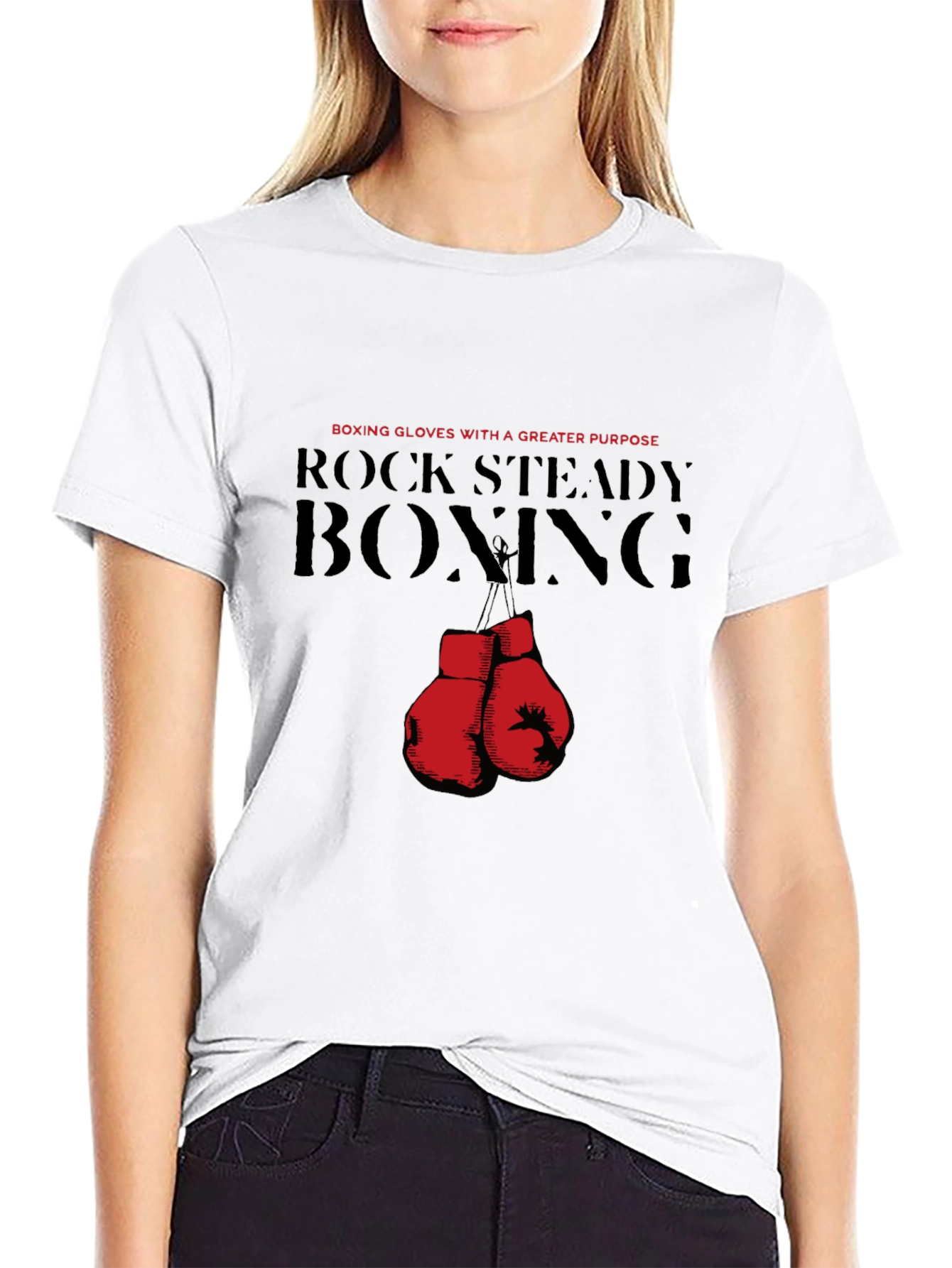 Rock Steady Boxing T-Shirt - Gloves with a Purpose