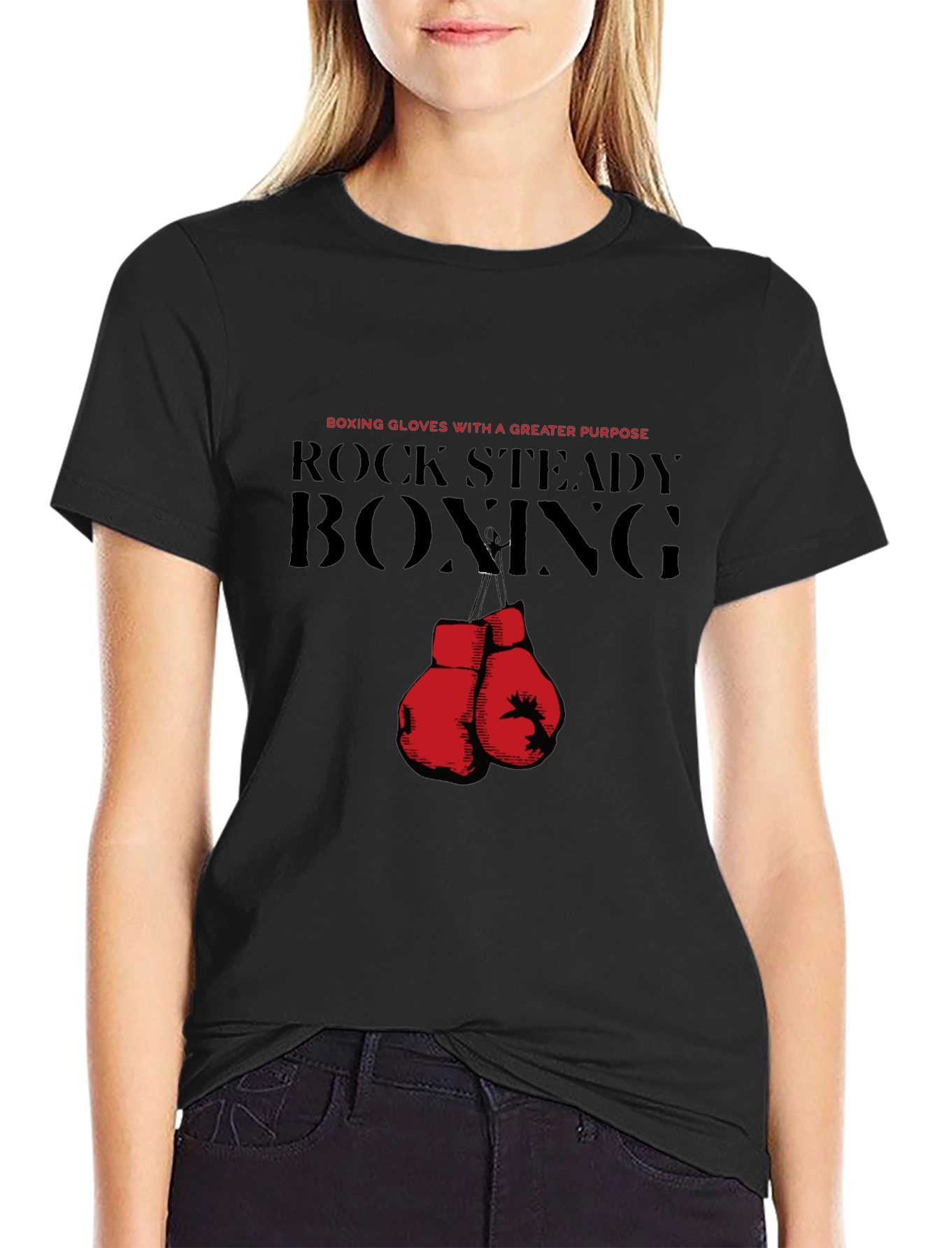 Rock Steady Boxing T-Shirt - Gloves with a Purpose