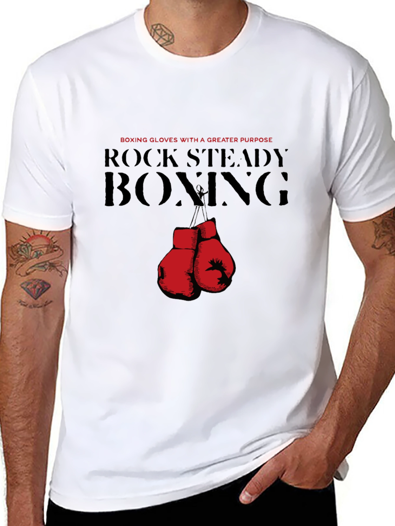 Rock Steady Boxing T-Shirt - Gloves with a Purpose