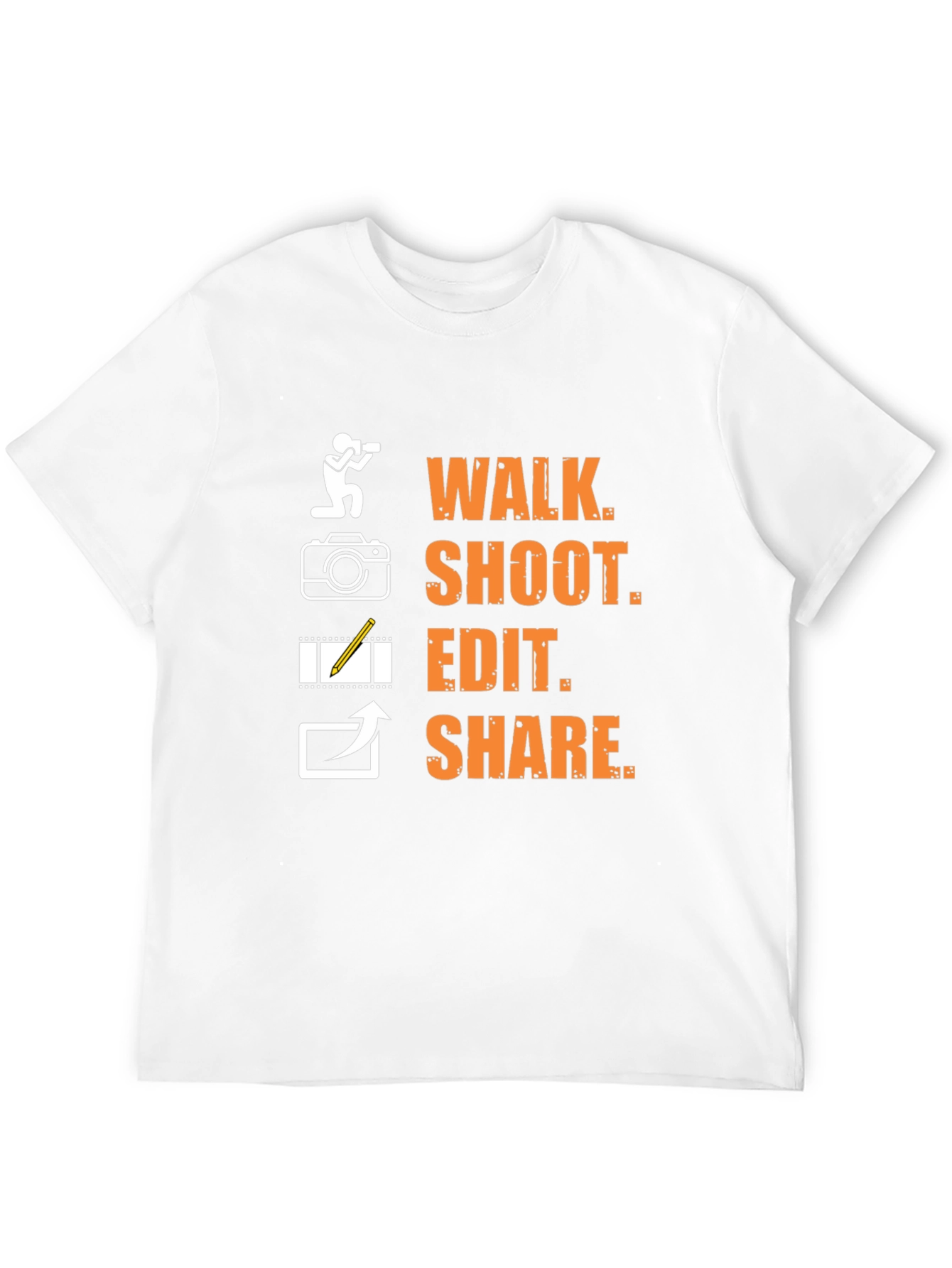 Photographers Walk Shoot Edit Share Graphic T-Shirt