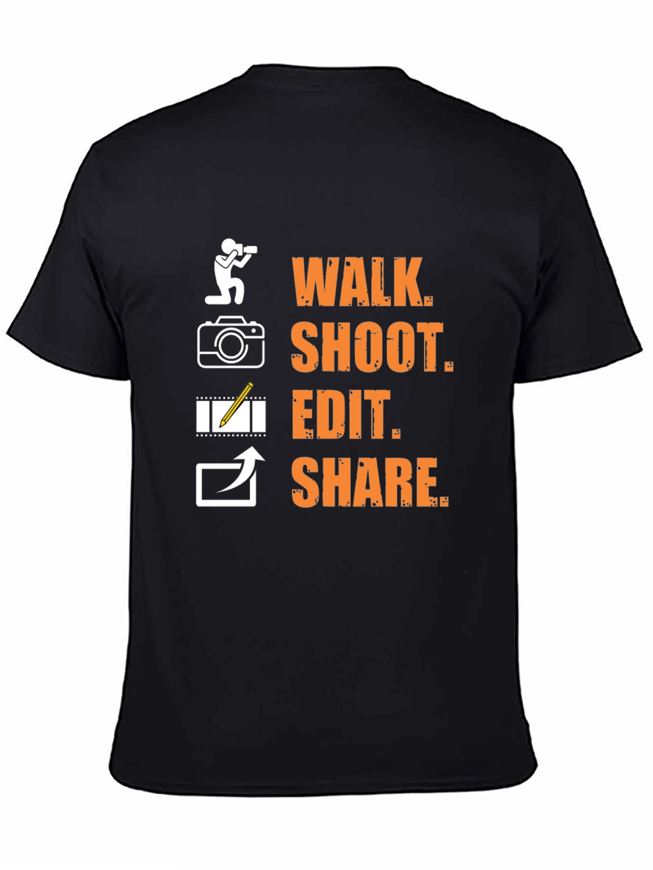 Photographers Walk Shoot Edit Share Graphic T-Shirt