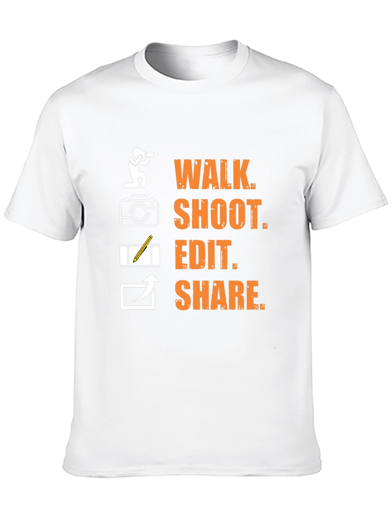 Photographers Walk Shoot Edit Share Graphic T-Shirt