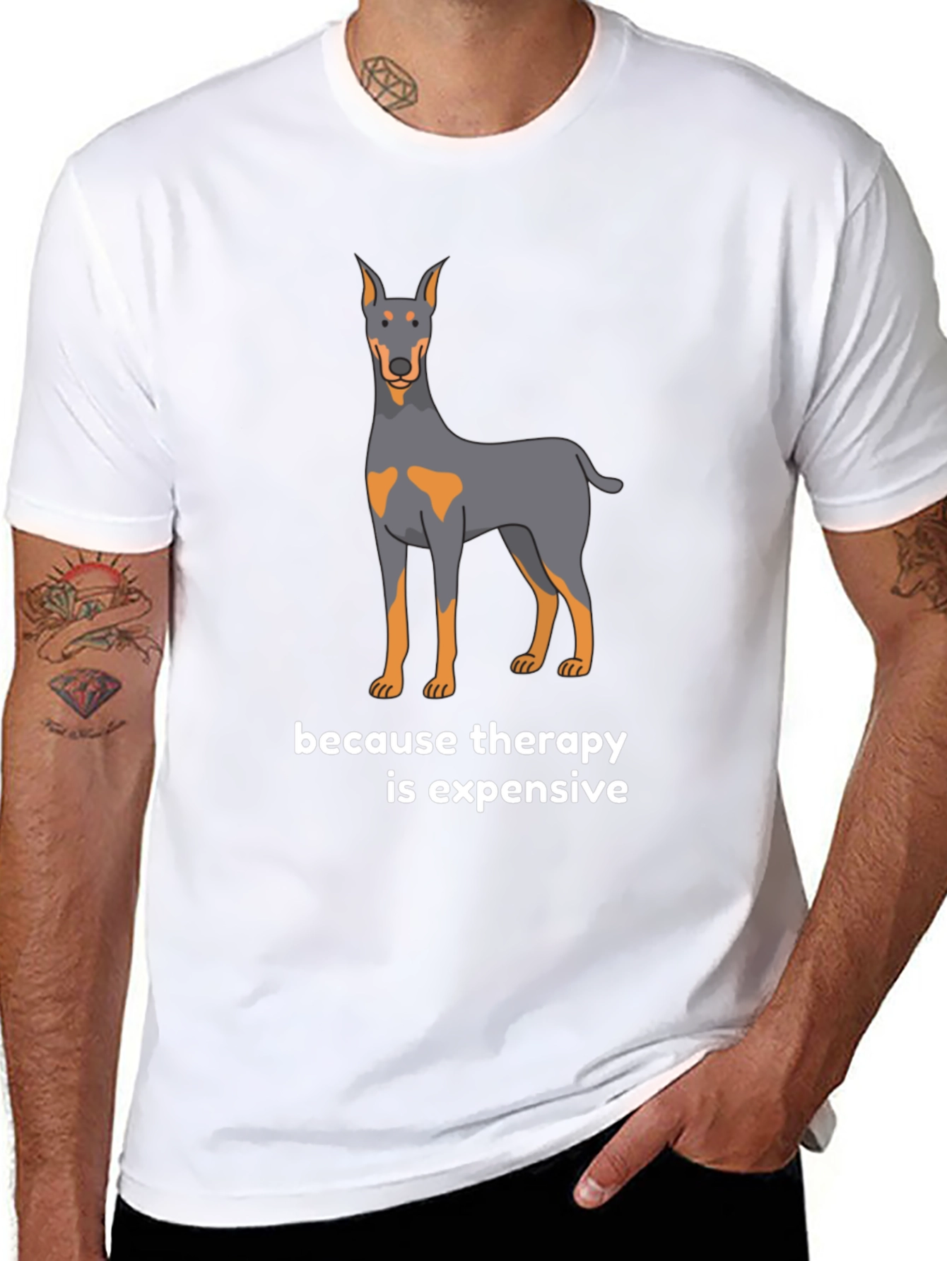 Dog Therapy T-Shirt - Because Therapy is Expensive