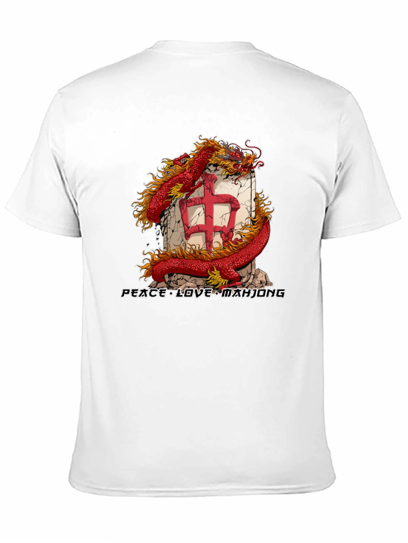 Mahjong Dragon Graphic Tee