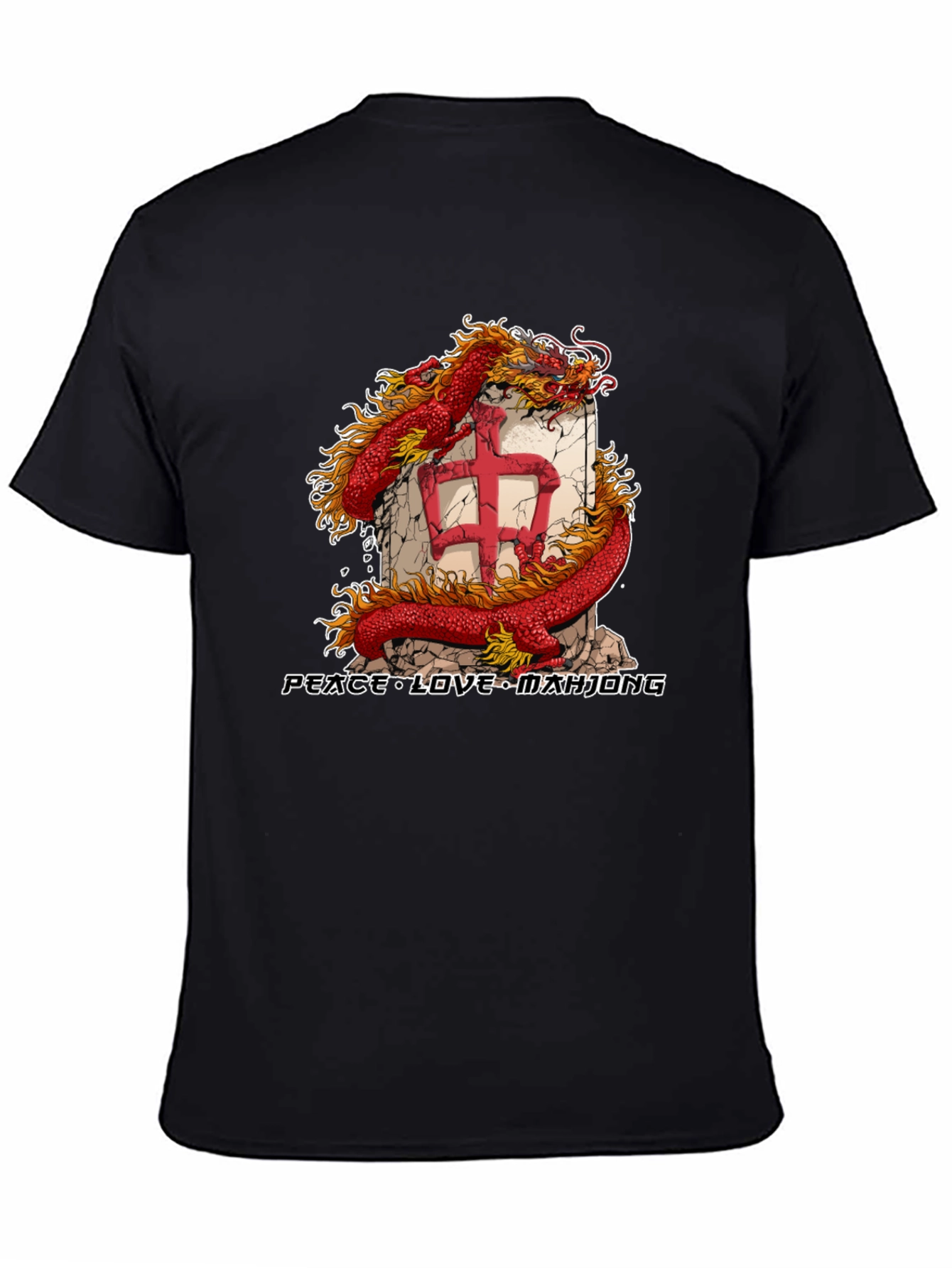 Mahjong Dragon Graphic Tee