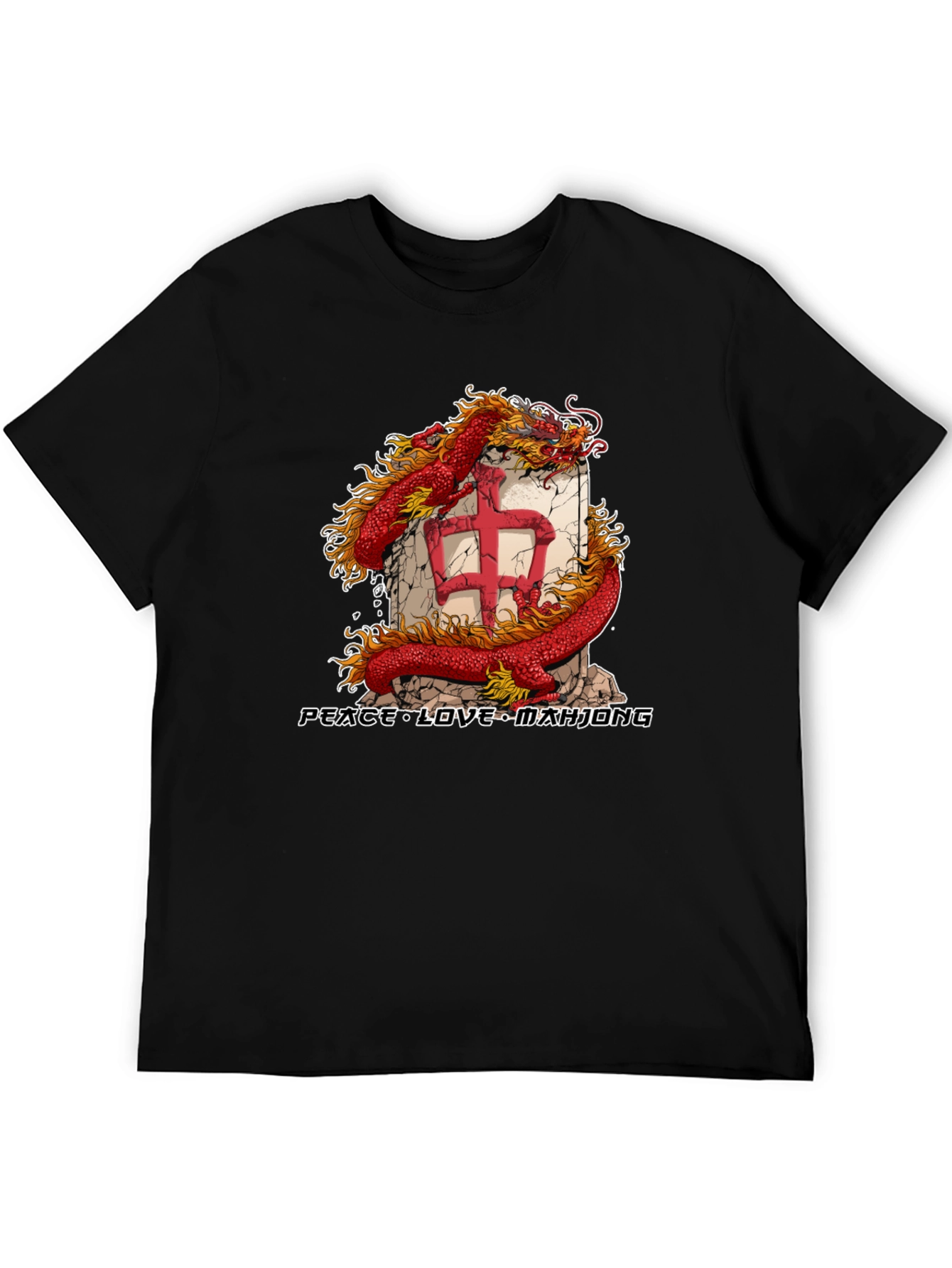 Mahjong Dragon Graphic Tee