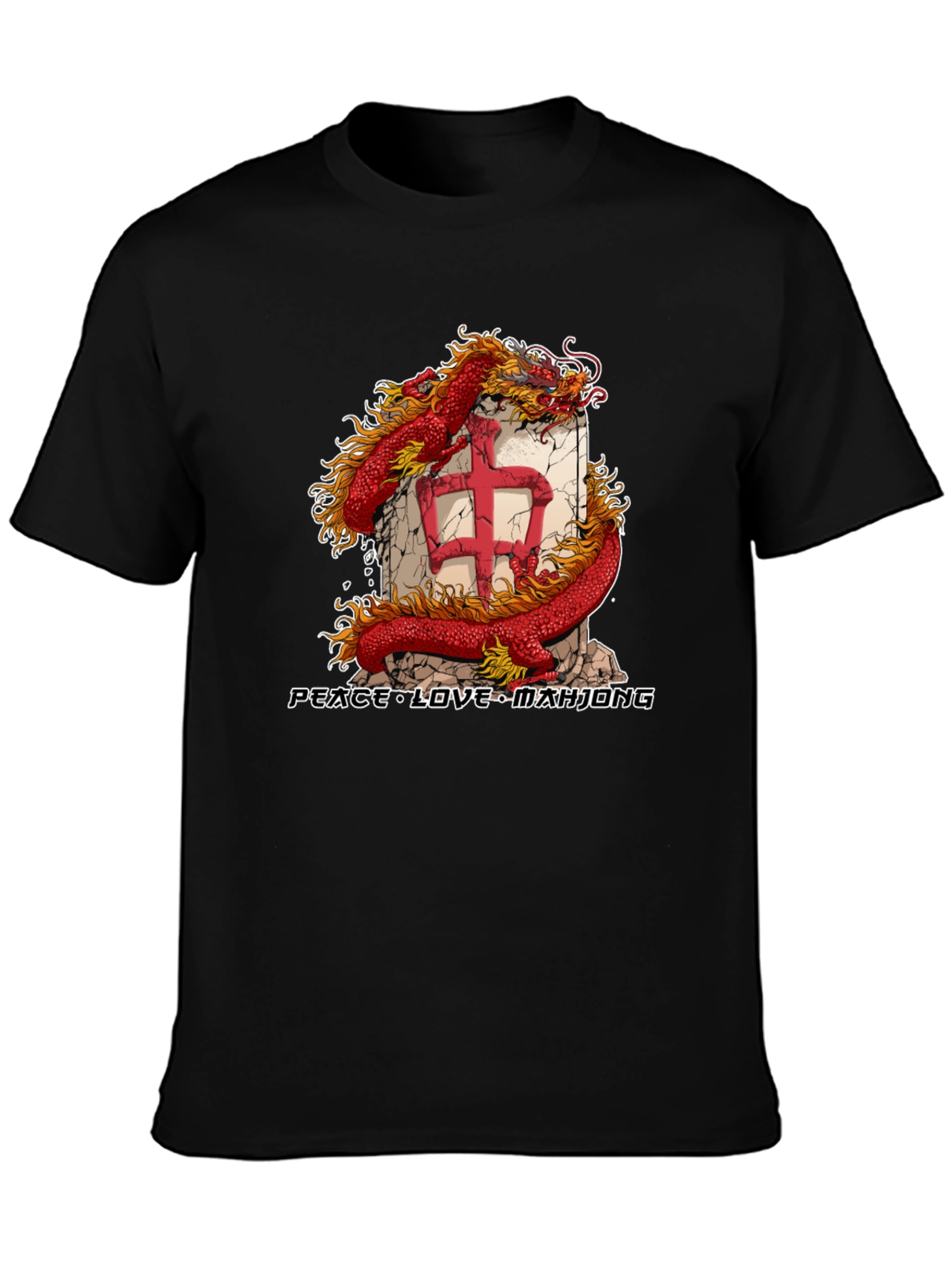 Mahjong Dragon Graphic Tee