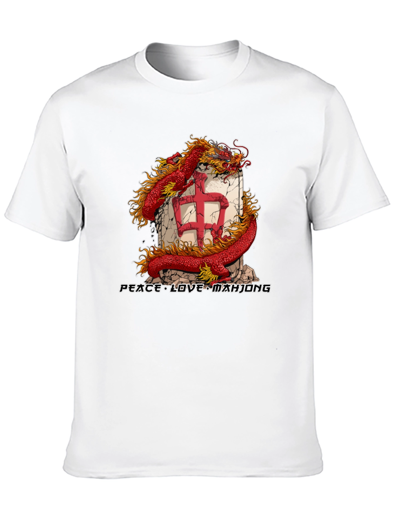 Mahjong Dragon Graphic Tee