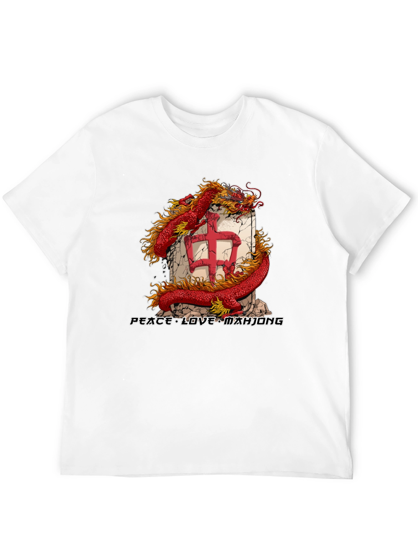 Mahjong Dragon Graphic Tee