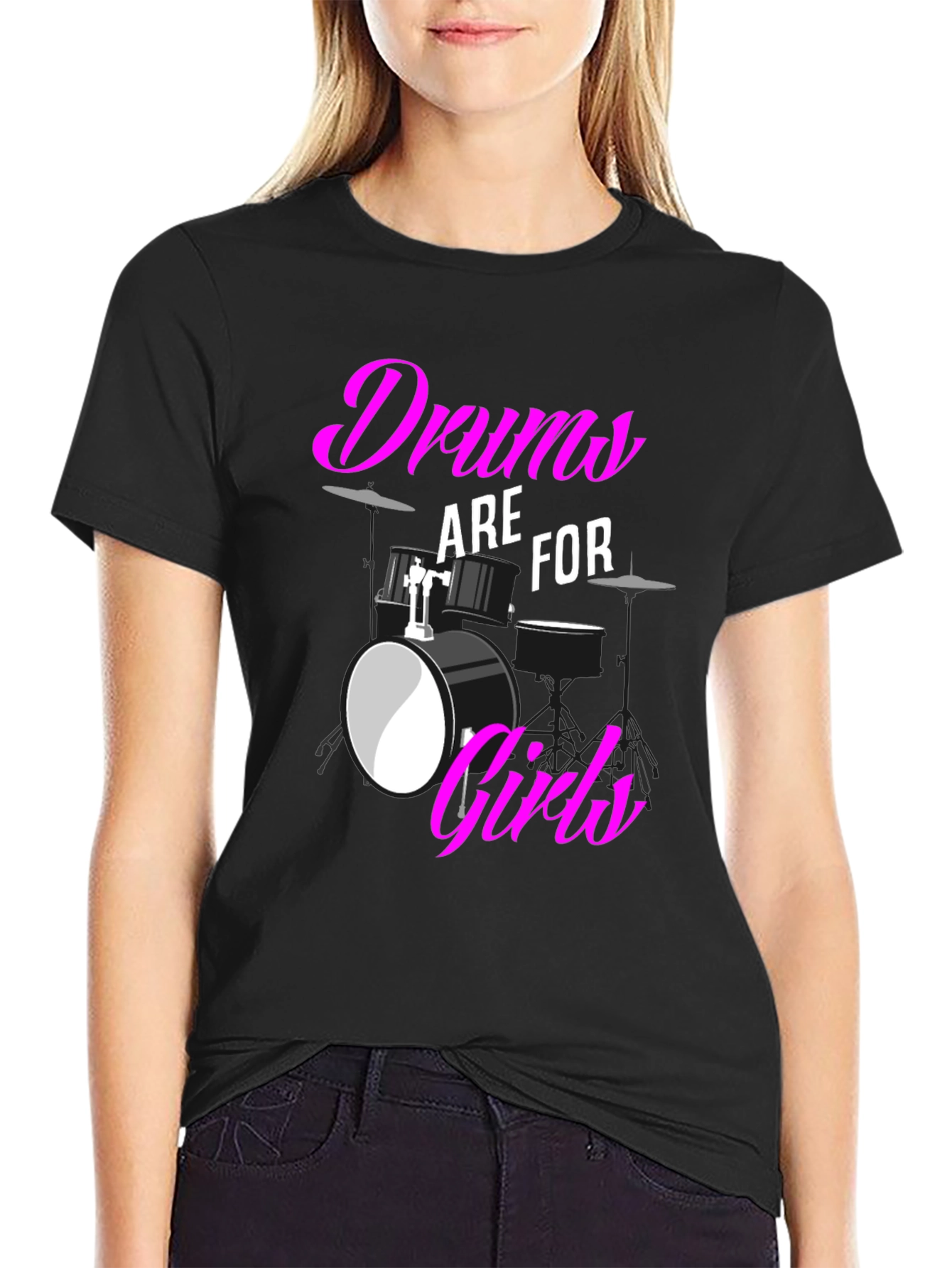 Drums are for Girls T-Shirt: Bold Graphic Tee