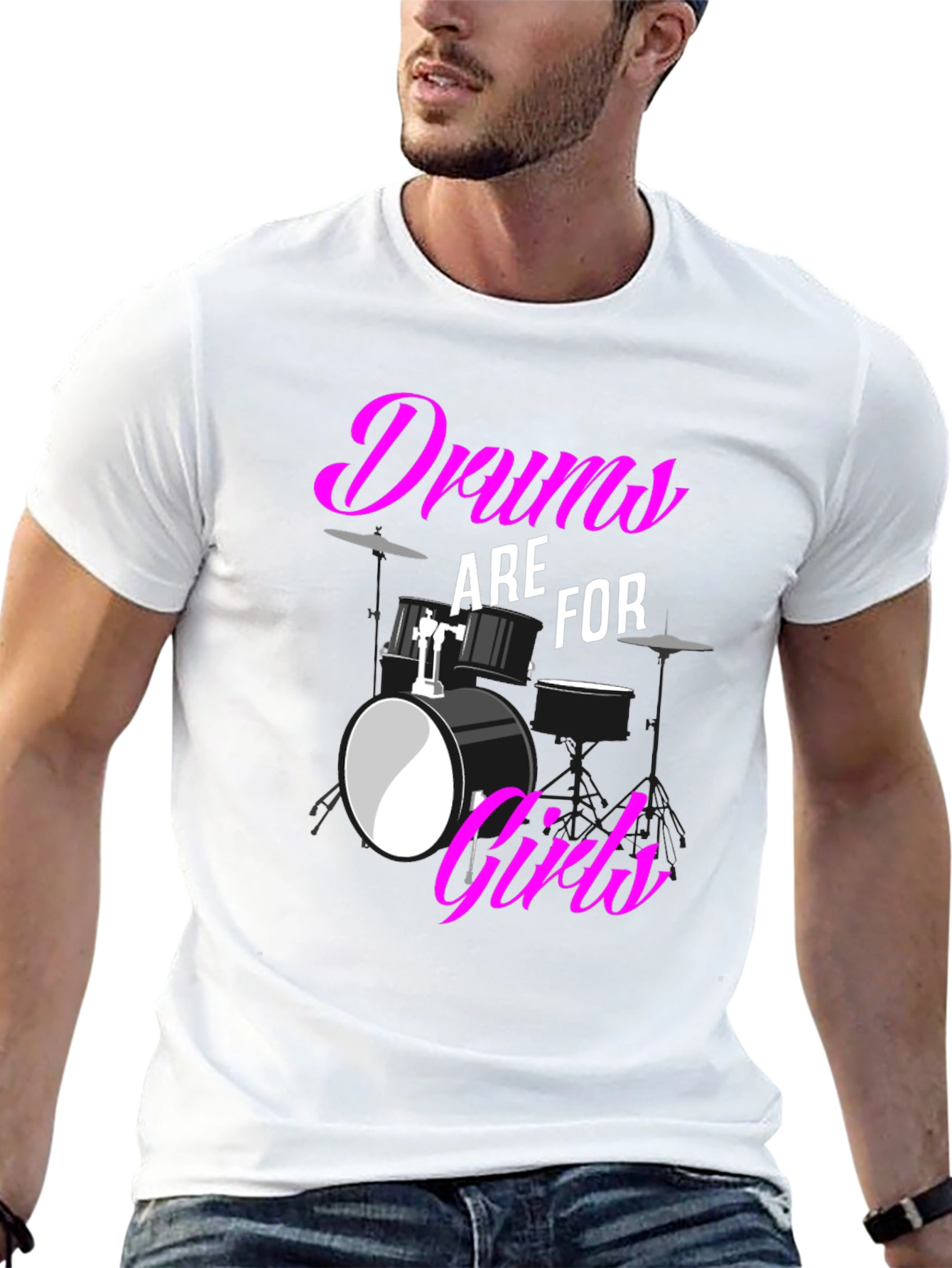 Drums are for Girls T-Shirt: Bold Graphic Tee