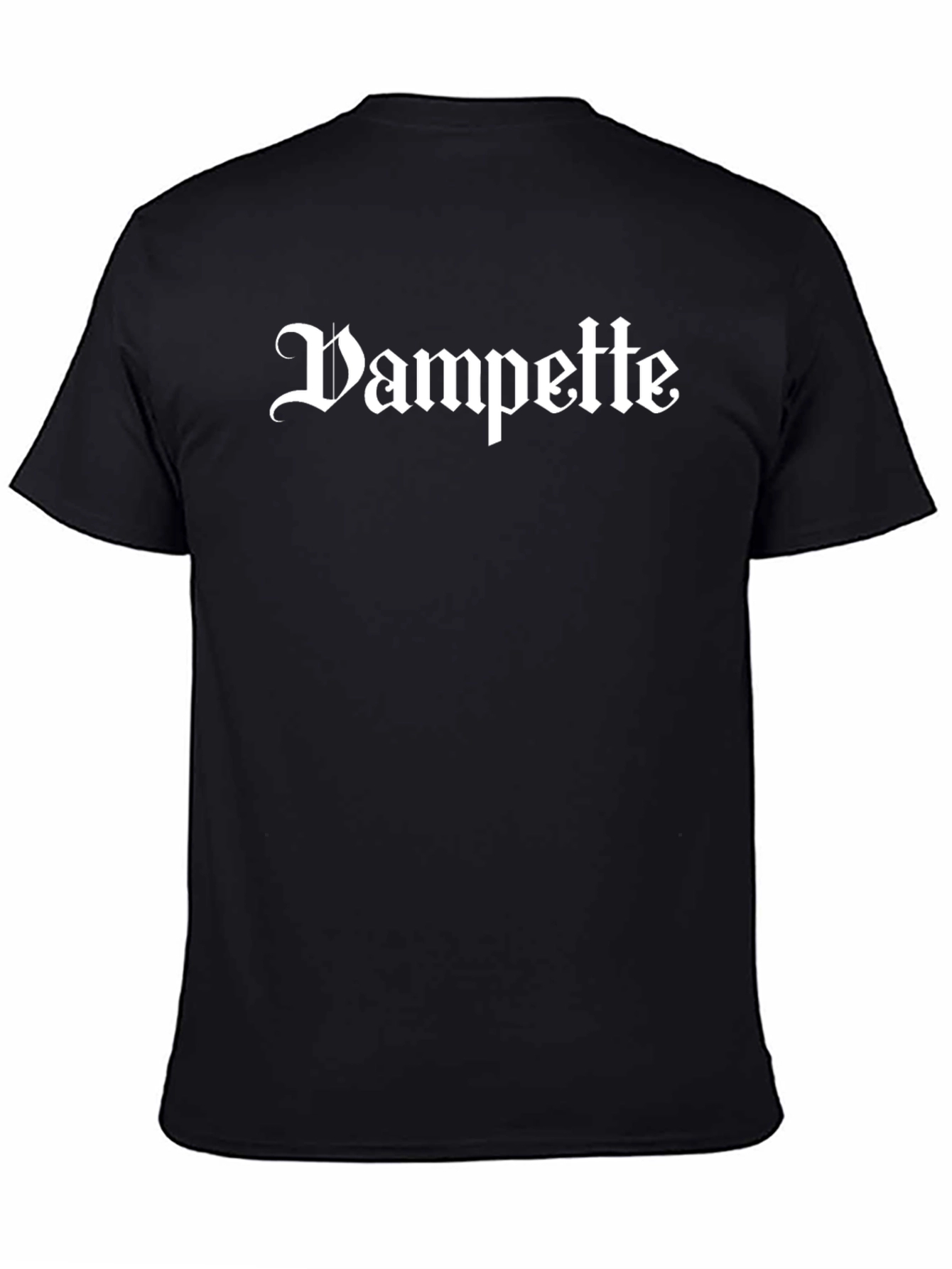 Vampette Gothic Tee - Stylish Black Cotton Shirt