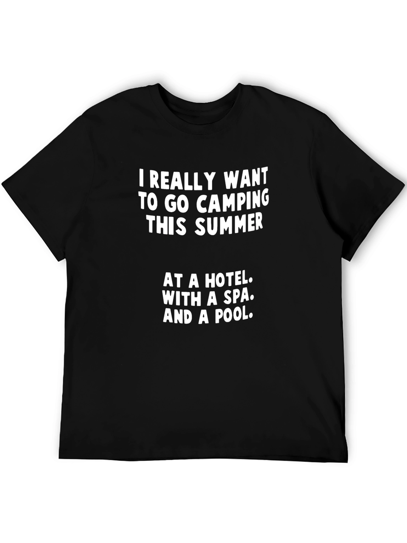 Funny Camping Hotel Spa Pool Summer T-Shirt