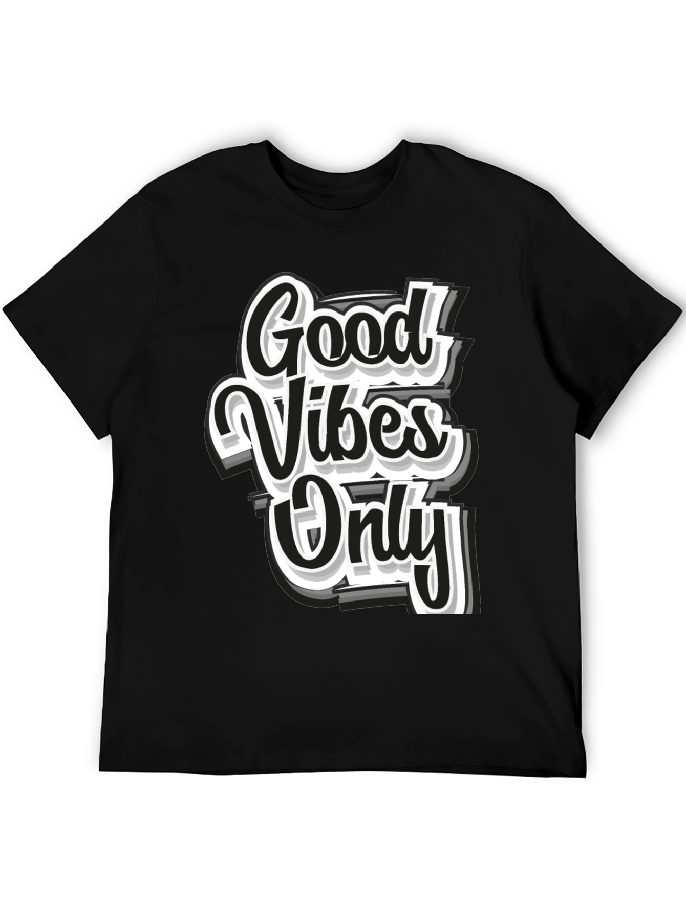 Good Vibes Only Black Graphic Tee