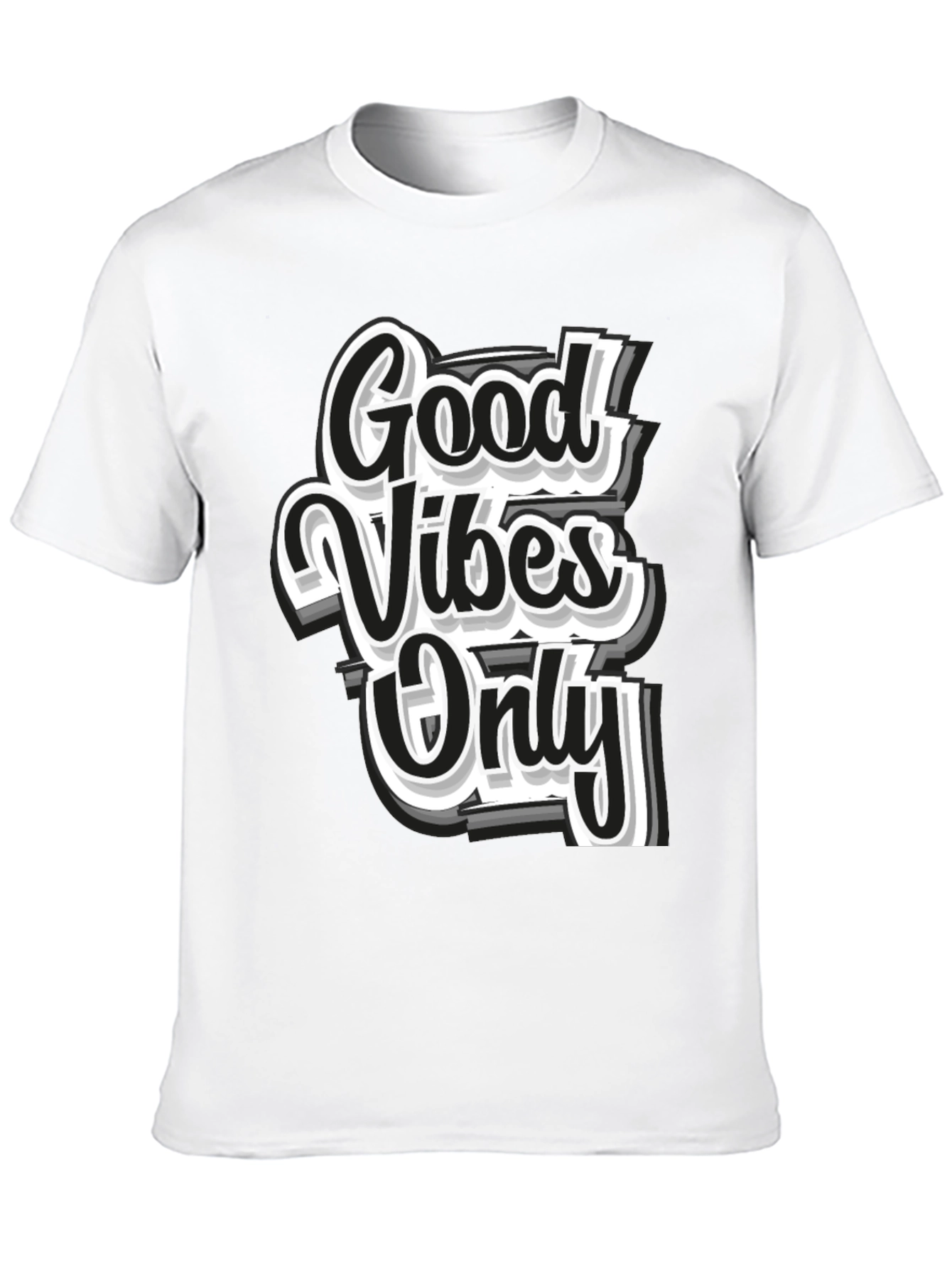 Good Vibes Only Black Graphic Tee