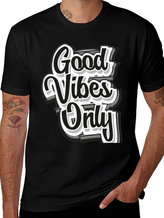 Good Vibes Only Black Graphic Tee