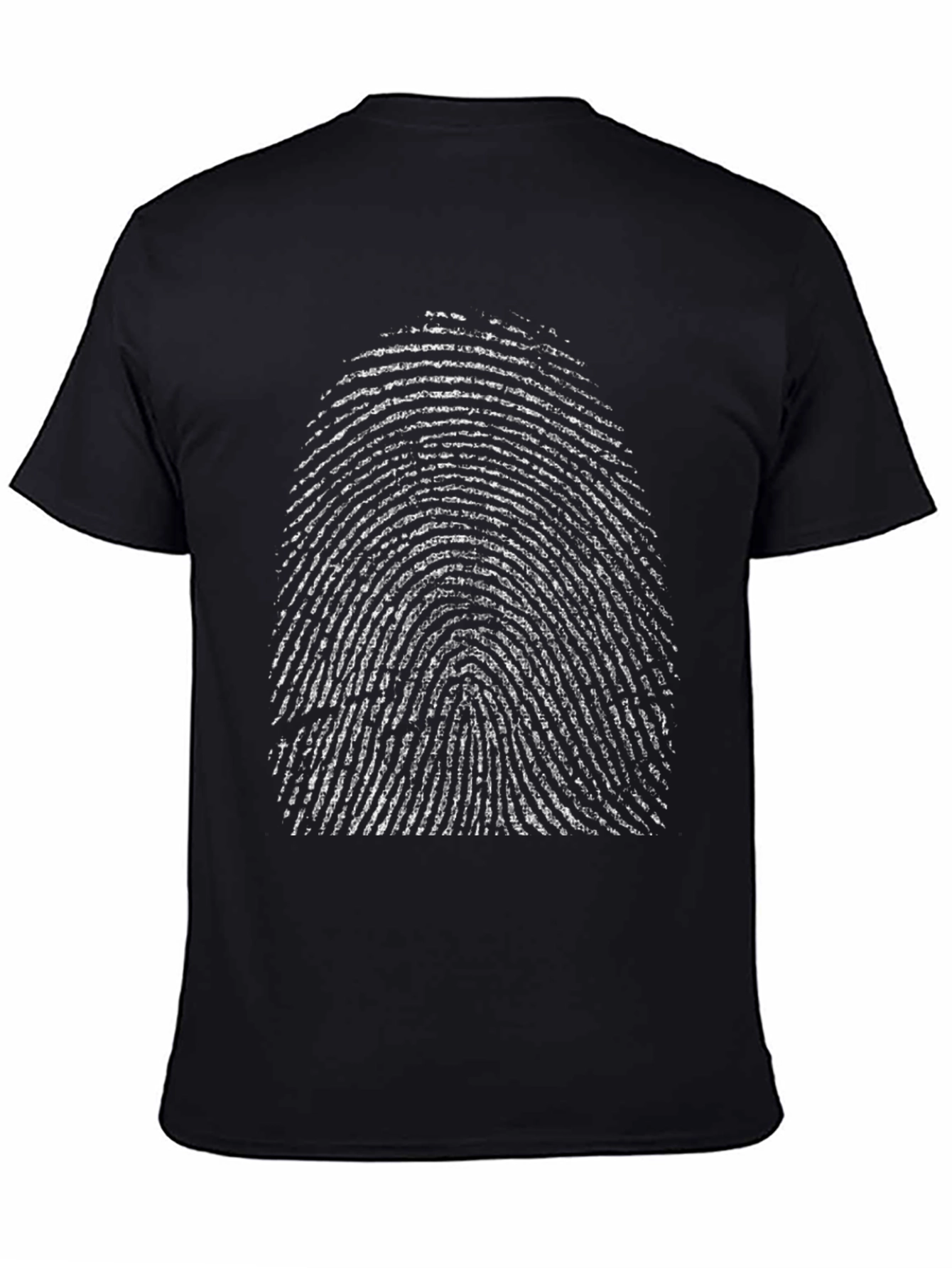 Fingerprint Graphic Tee - Black