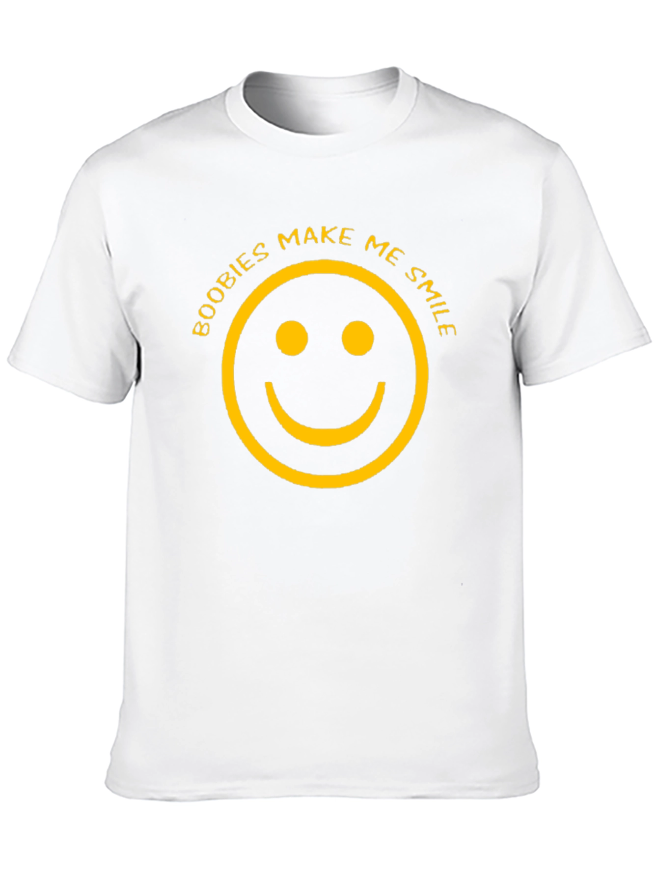 Funny Boobies Make Me Smile Graphic T-Shirt