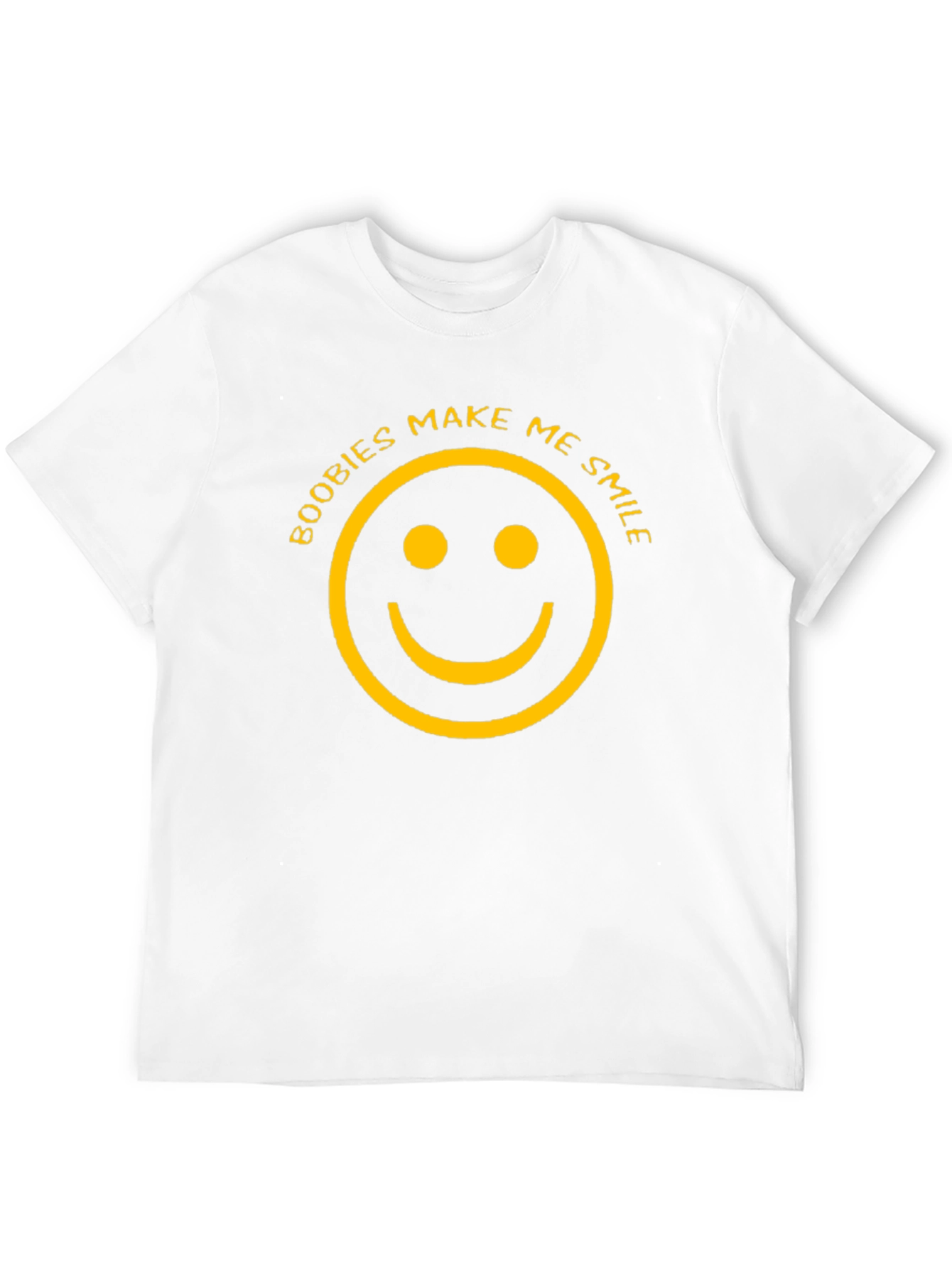 Funny Boobies Make Me Smile Graphic T-Shirt