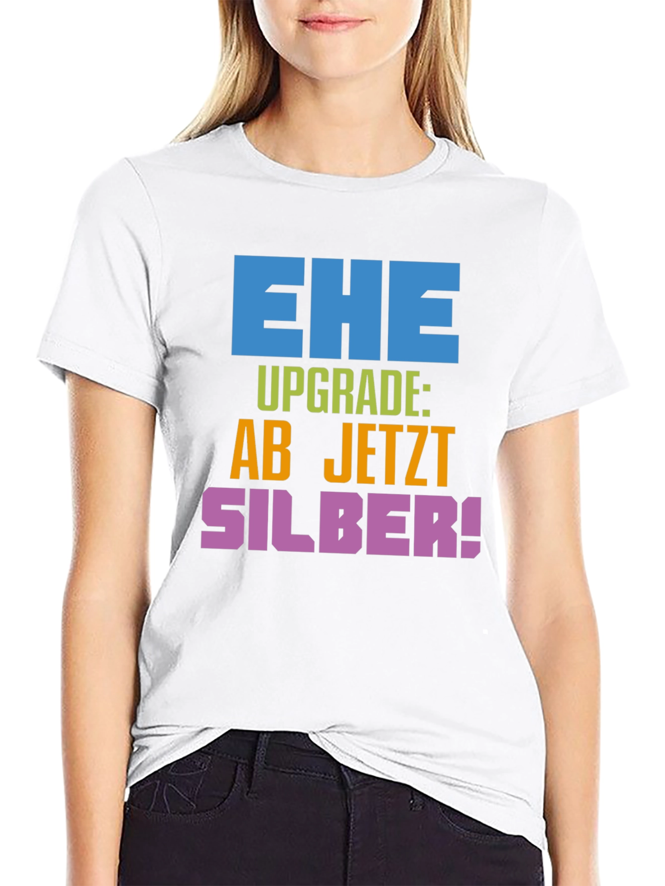 Ehe Upgrade Silber T-Shirt - Anniversary Gift
