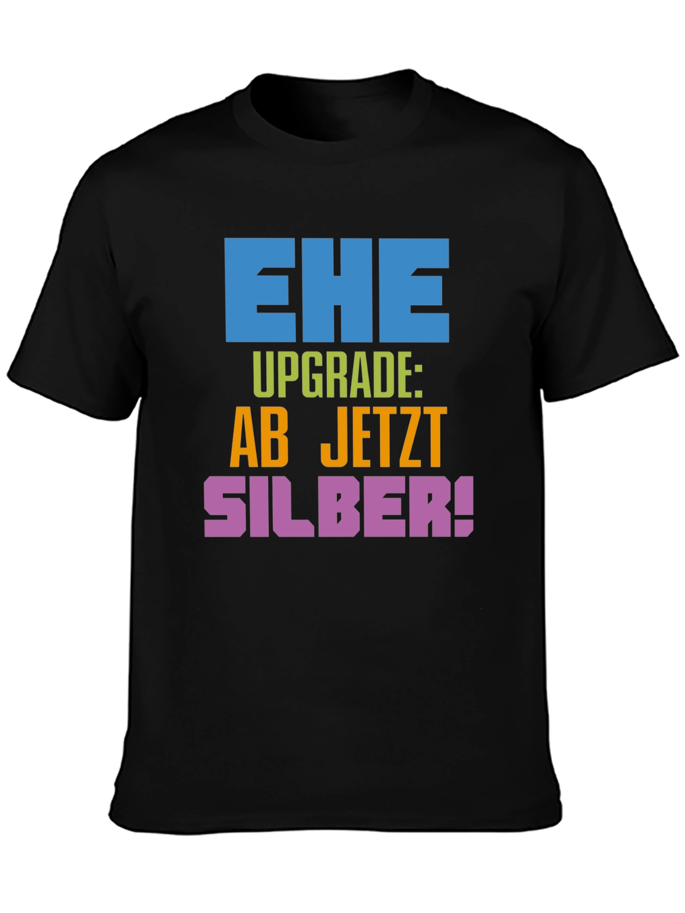 Ehe Upgrade Silber T-Shirt - Anniversary Gift