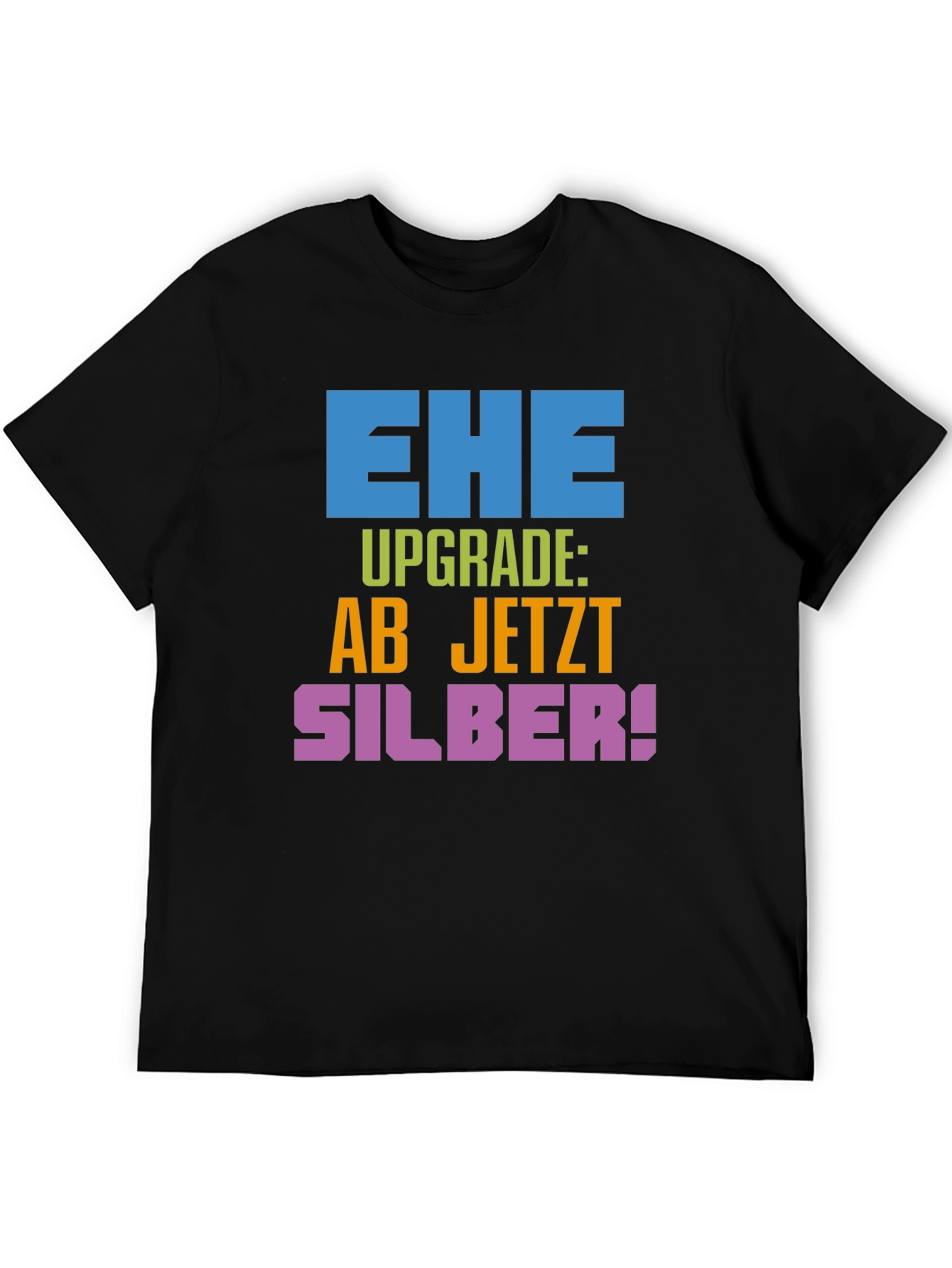 Ehe Upgrade Silber T-Shirt - Anniversary Gift