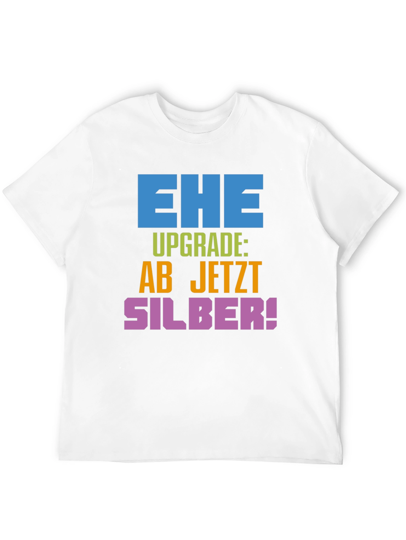 Ehe Upgrade Silber T-Shirt - Anniversary Gift
