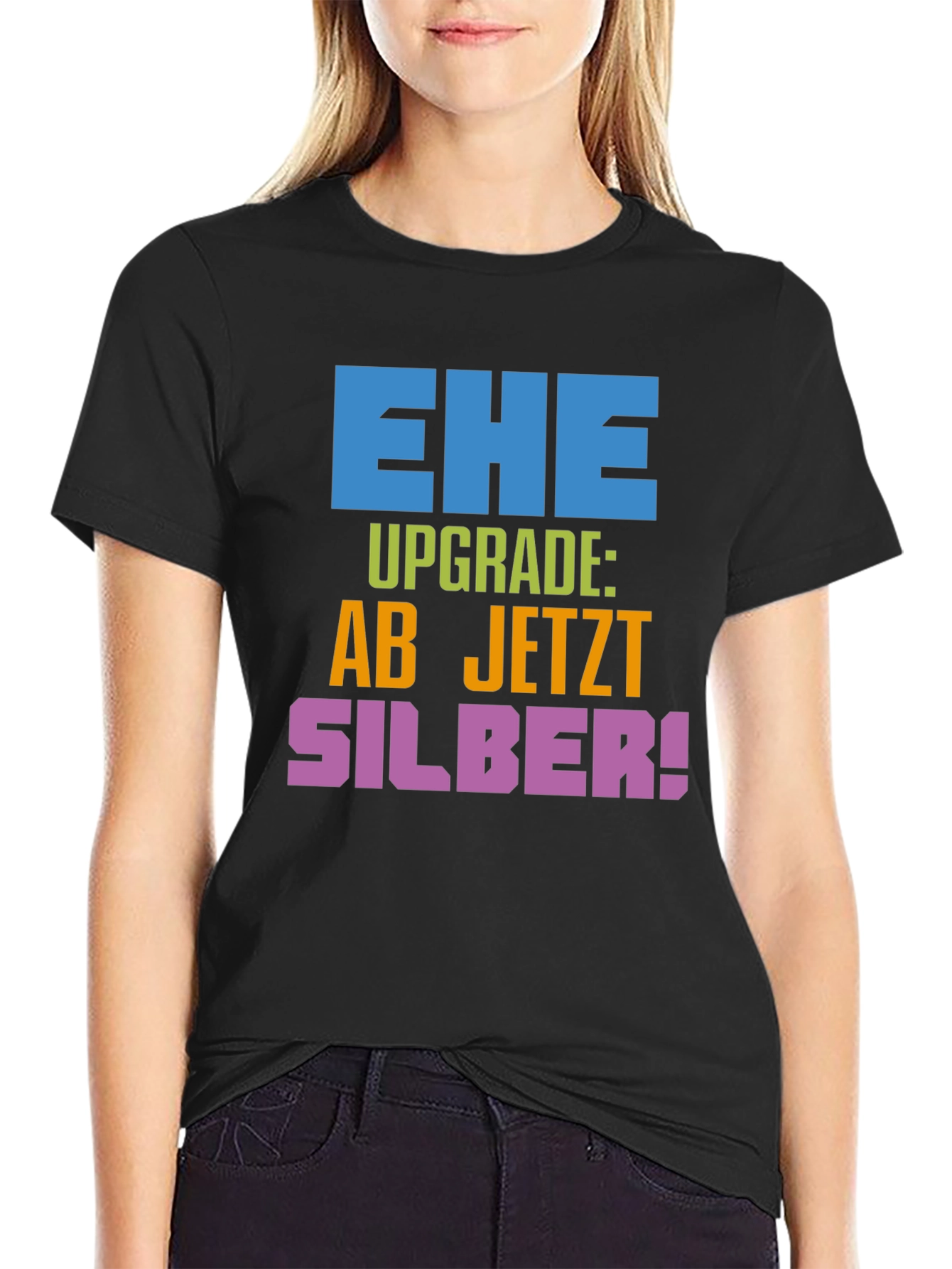 Ehe Upgrade Silber T-Shirt - Anniversary Gift