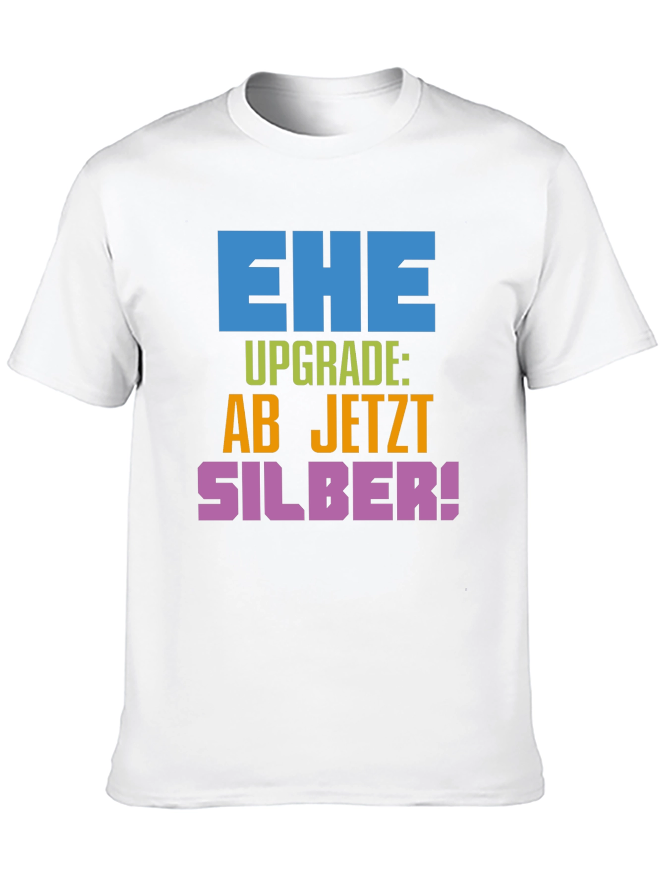 Ehe Upgrade Silber T-Shirt - Anniversary Gift
