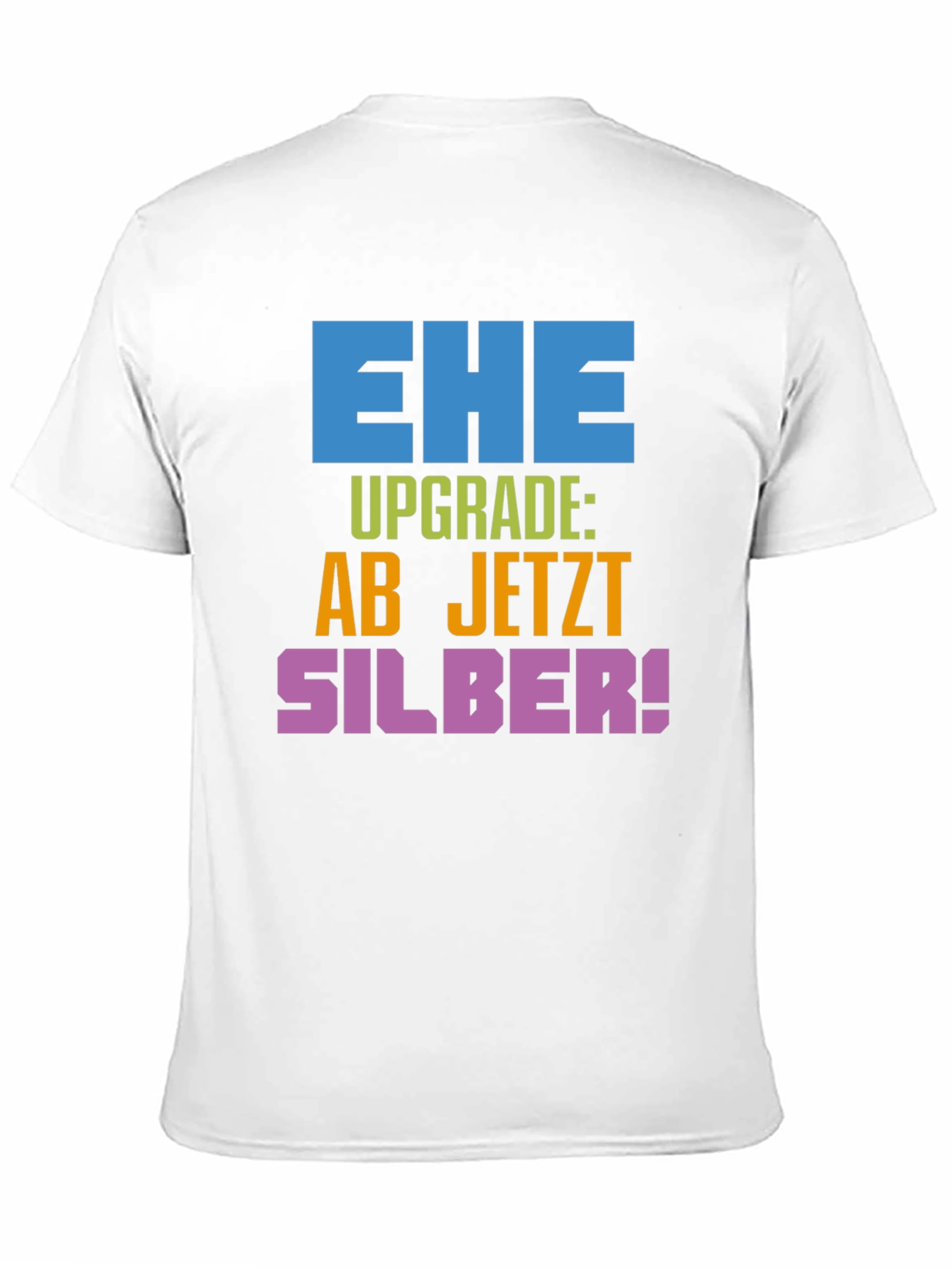 Ehe Upgrade Silber T-Shirt - Anniversary Gift