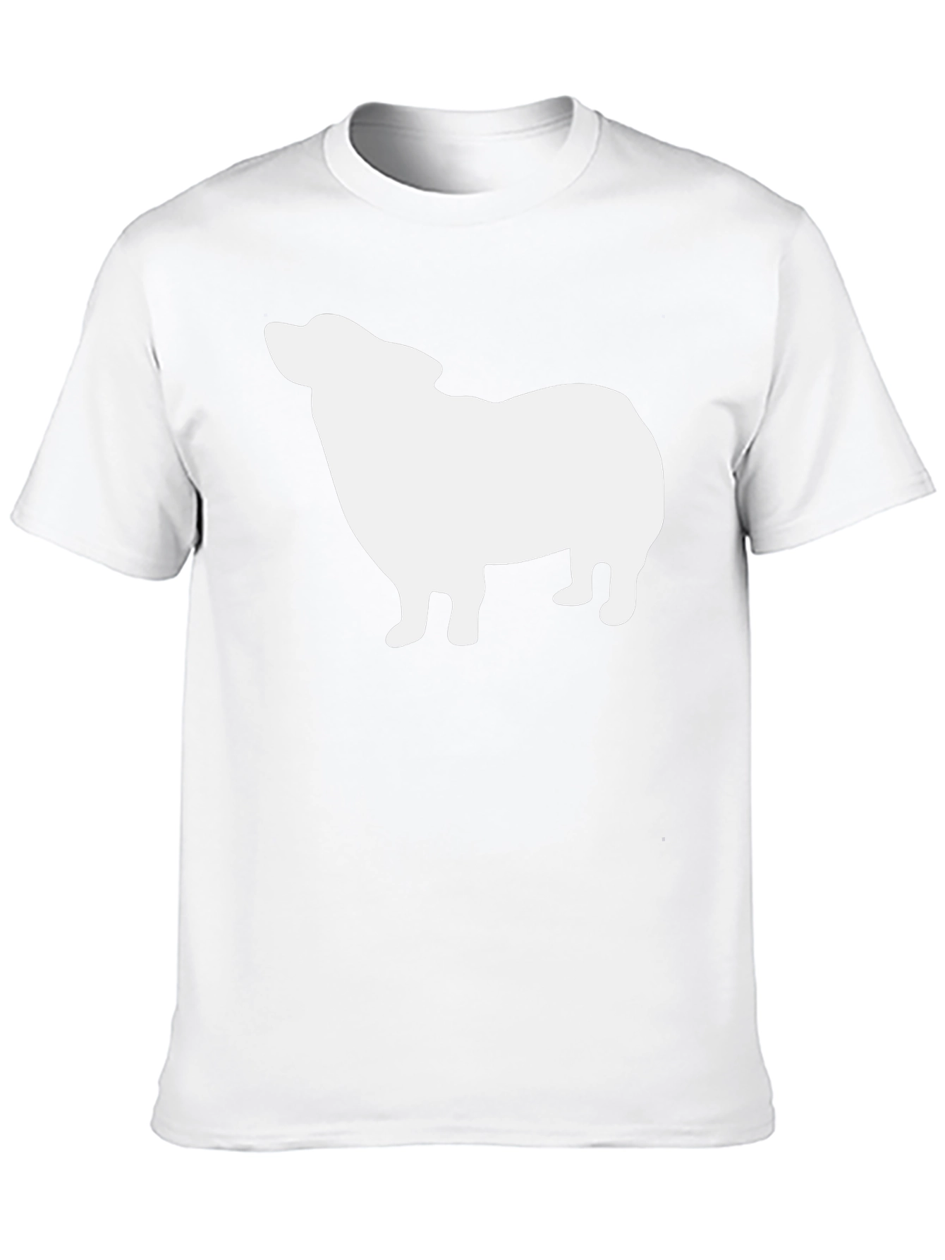 Dog Silhouette Black T-Shirt