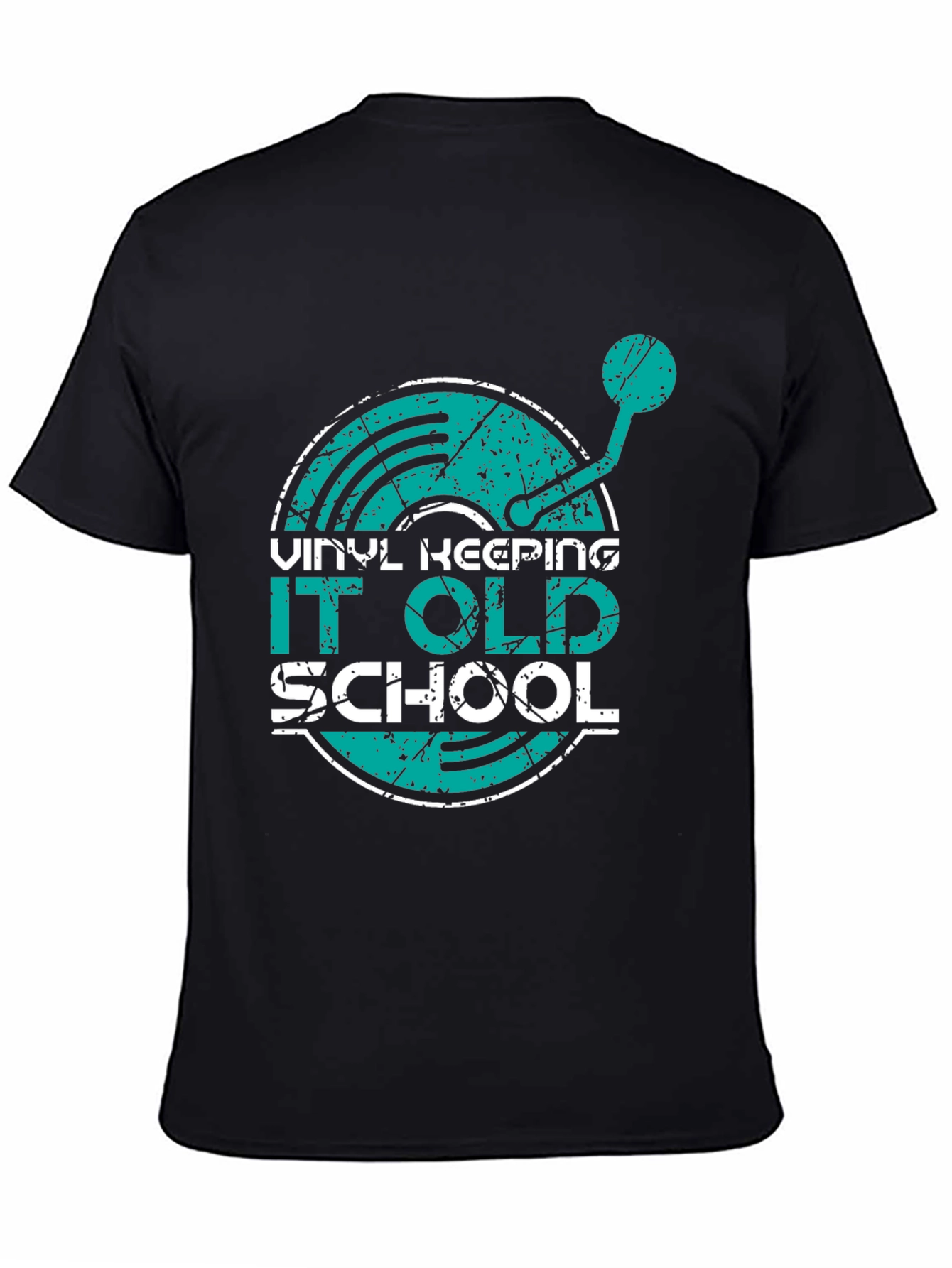 Vinyl Keeping It Old School Graphic T-Shirt