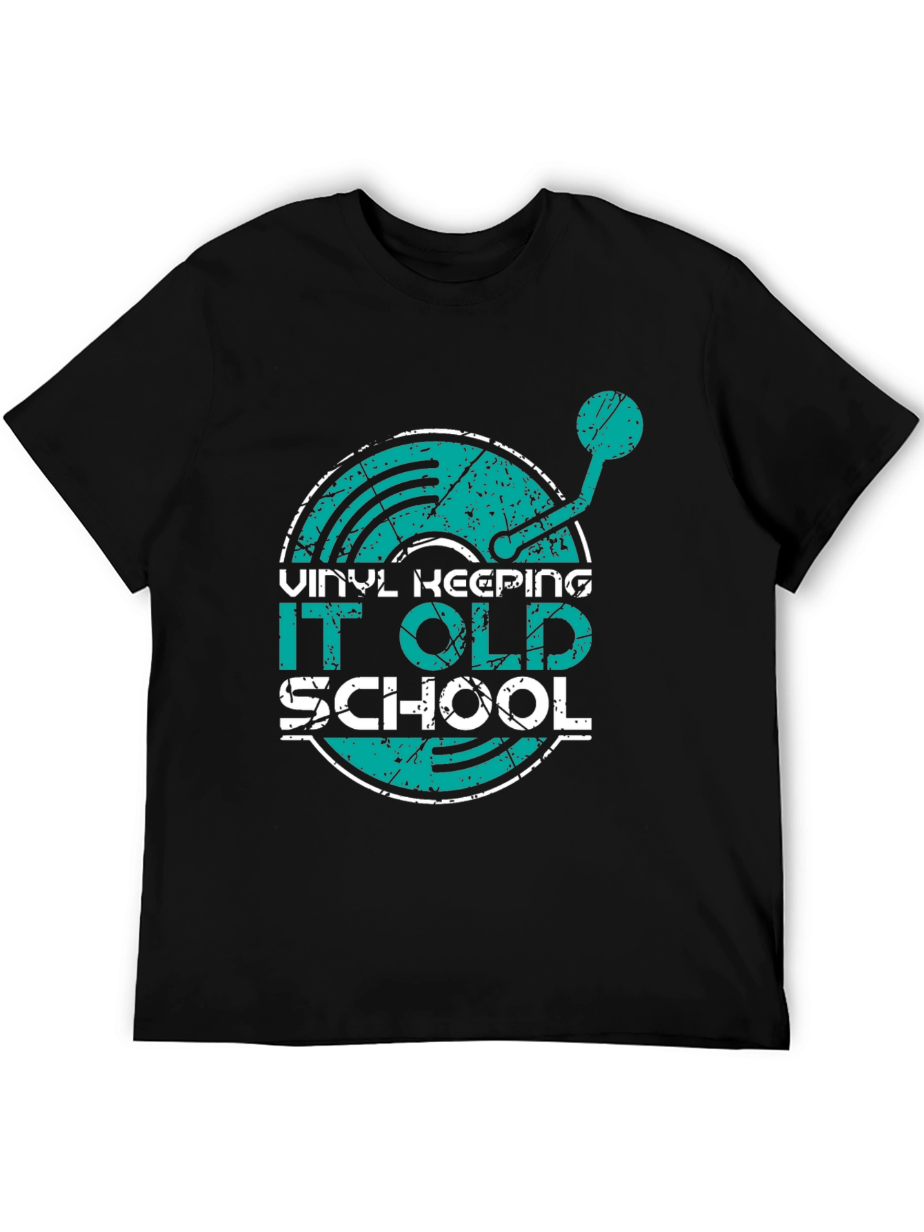Vinyl Keeping It Old School Graphic T-Shirt
