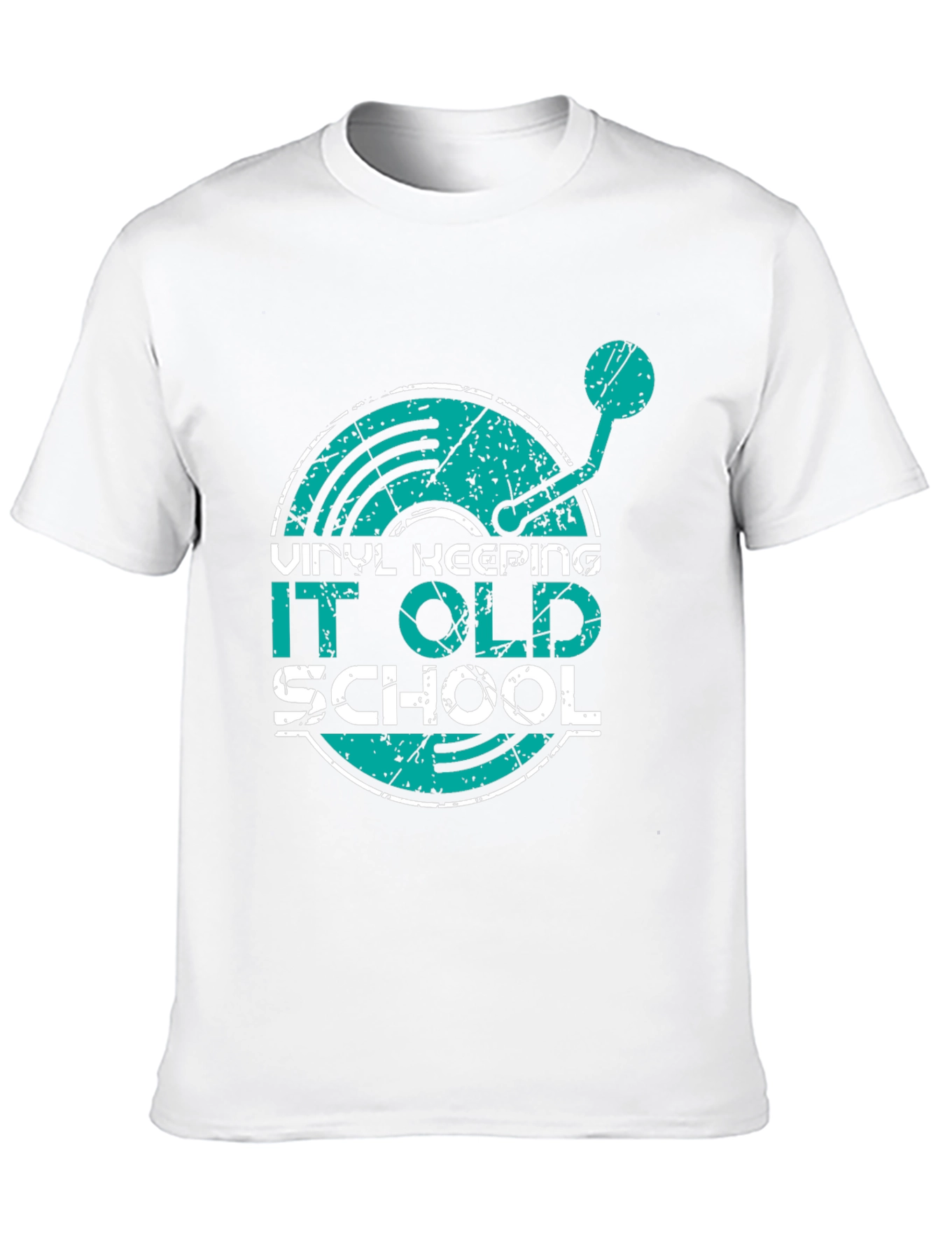 Vinyl Keeping It Old School Graphic T-Shirt