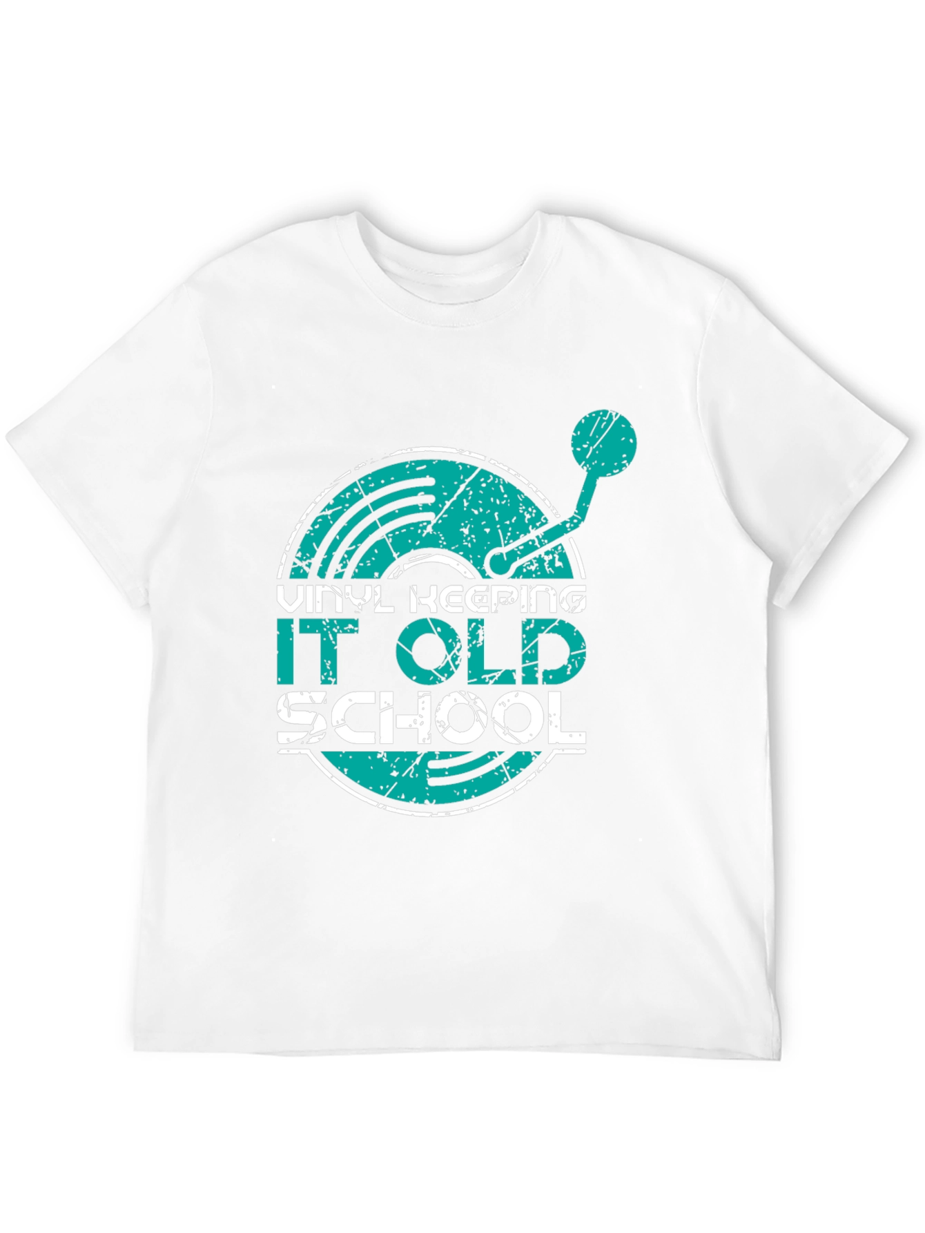 Vinyl Keeping It Old School Graphic T-Shirt