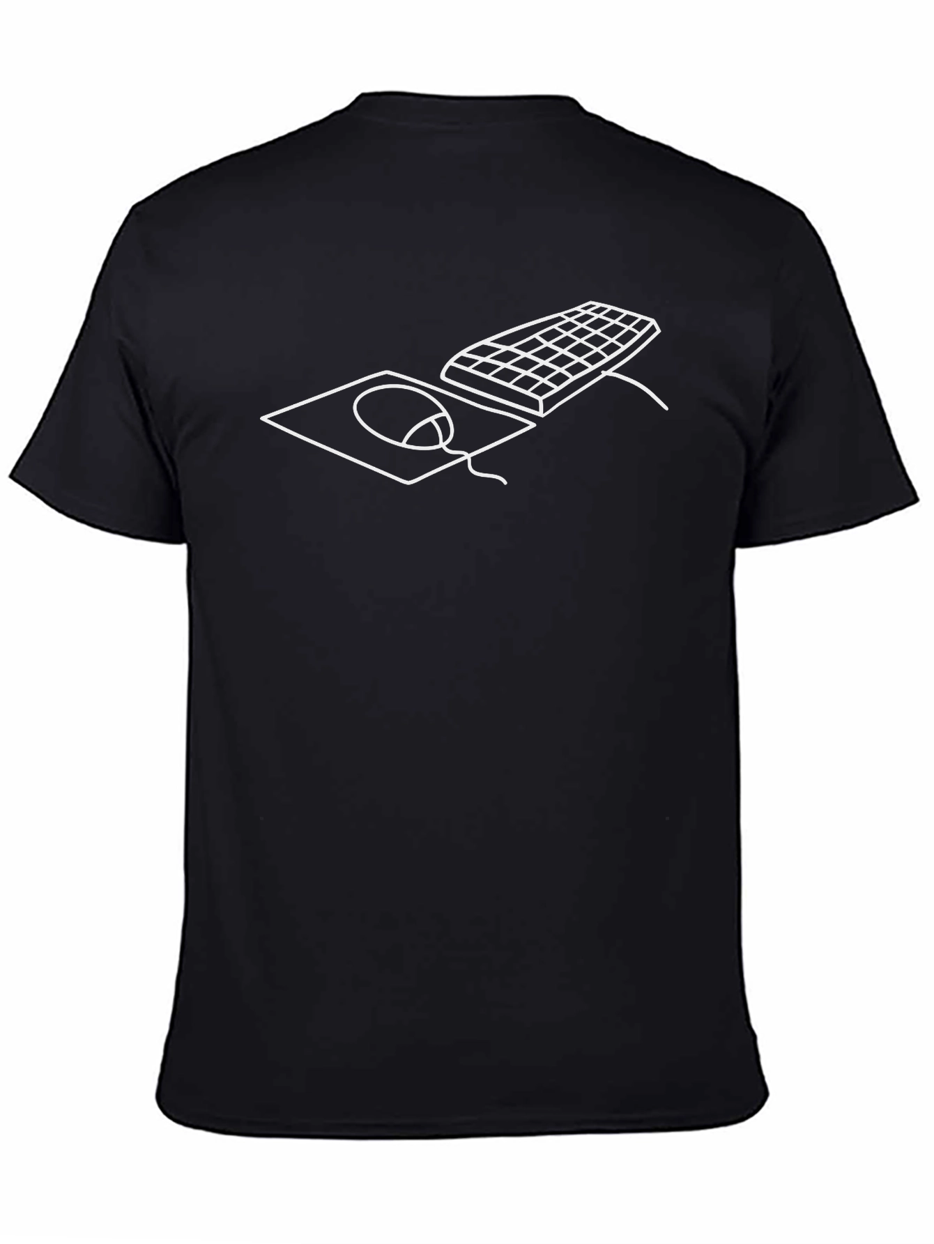 Retro Computer T-Shirt - Keyboard & Mouse Design
