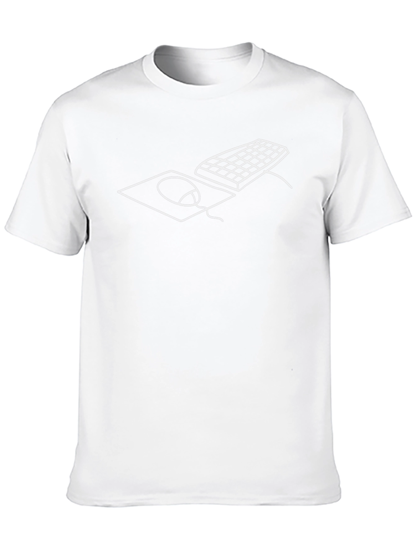 Retro Computer T-Shirt - Keyboard & Mouse Design