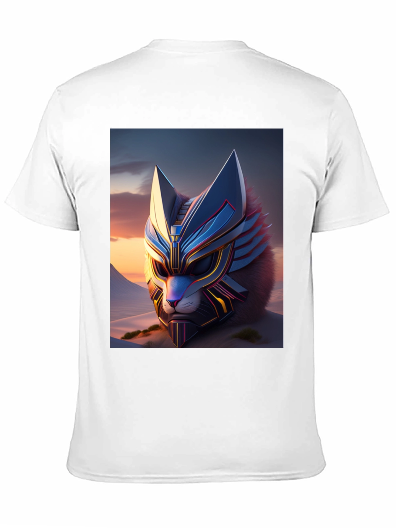 Cyberpunk Cat T-Shirt: Futuristic Feline Design