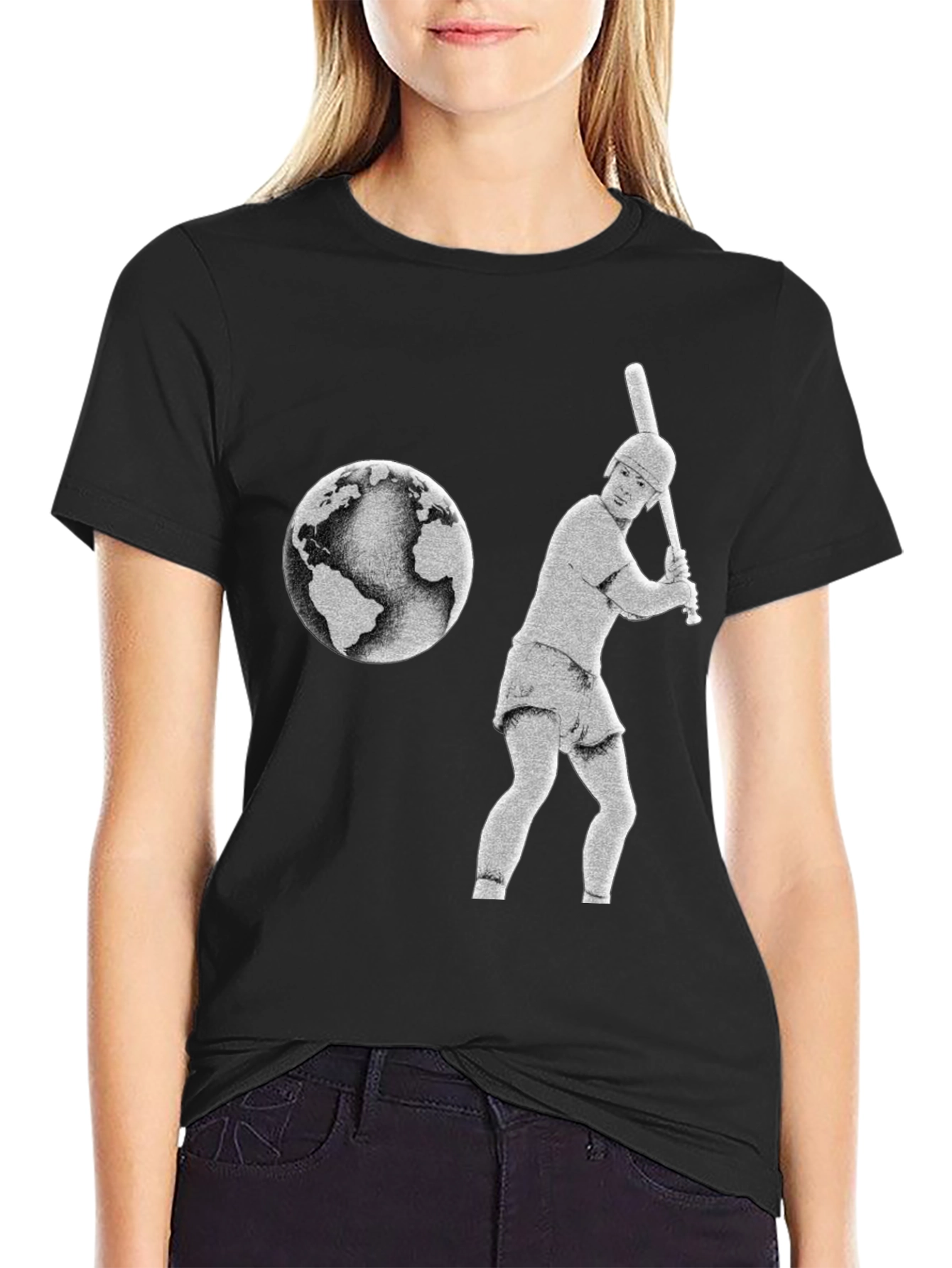Baseball Earth Graphic Tee