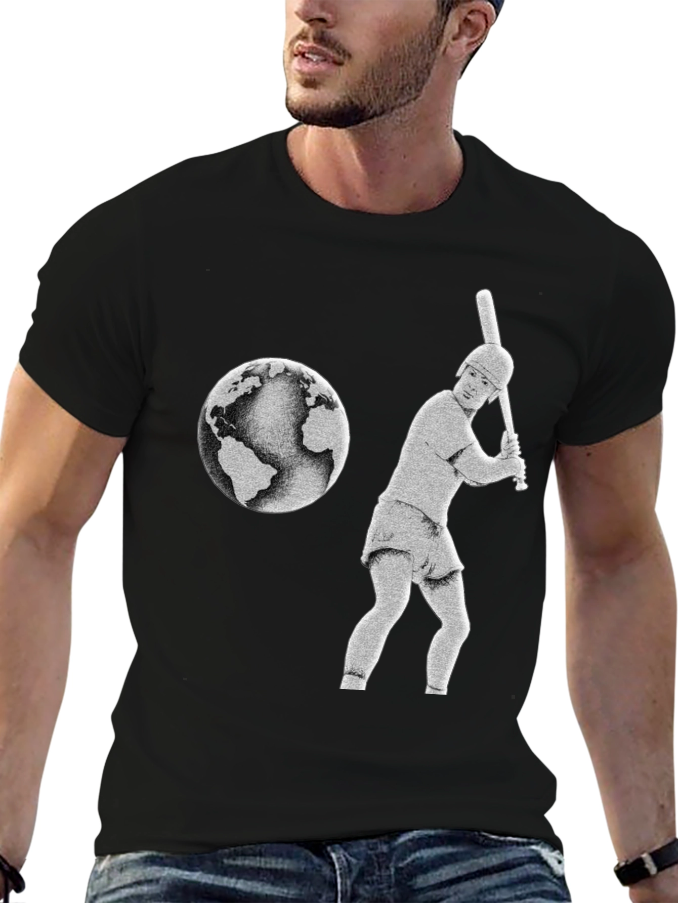 Baseball Earth Graphic Tee