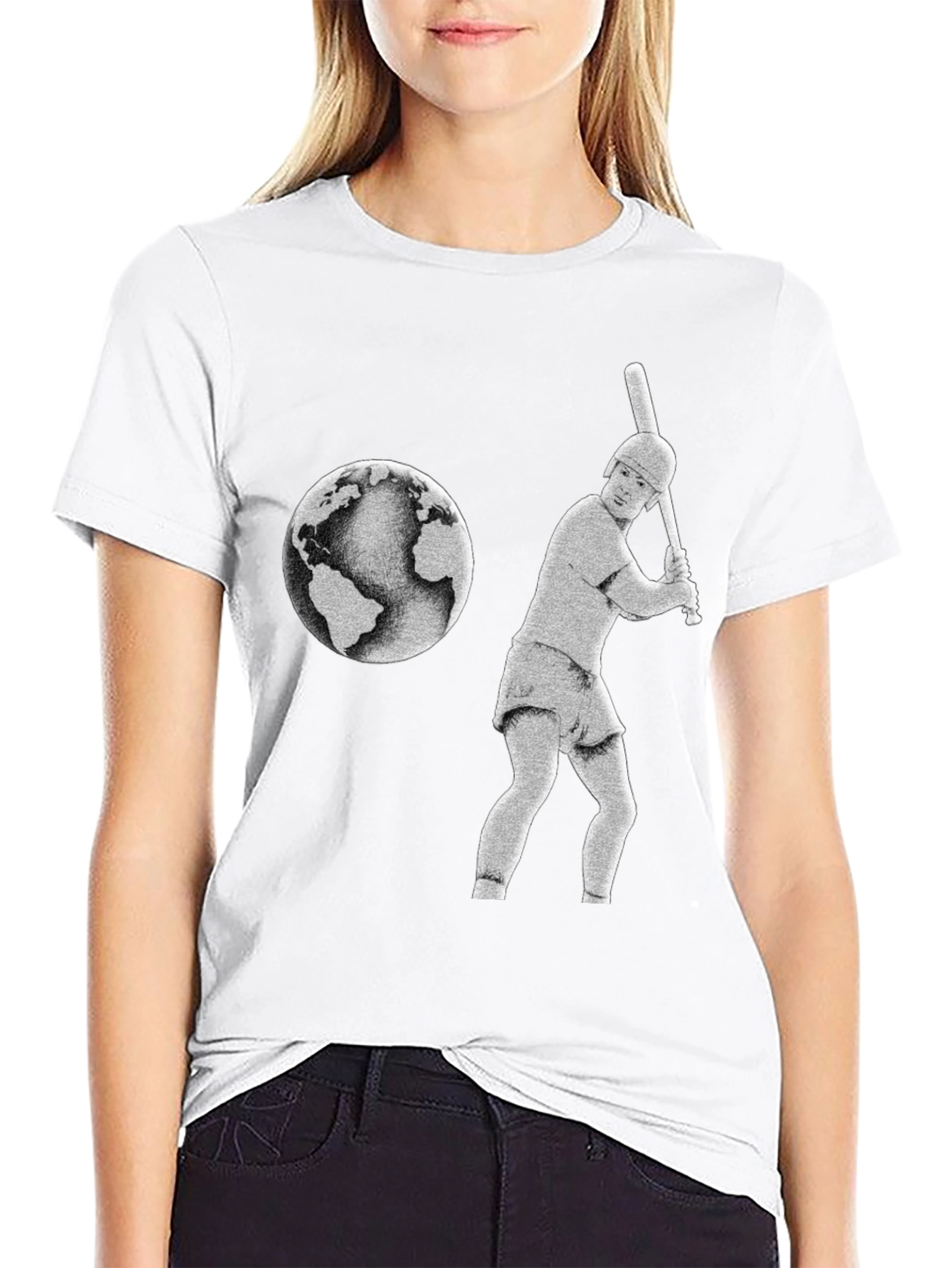 Baseball Earth Graphic Tee
